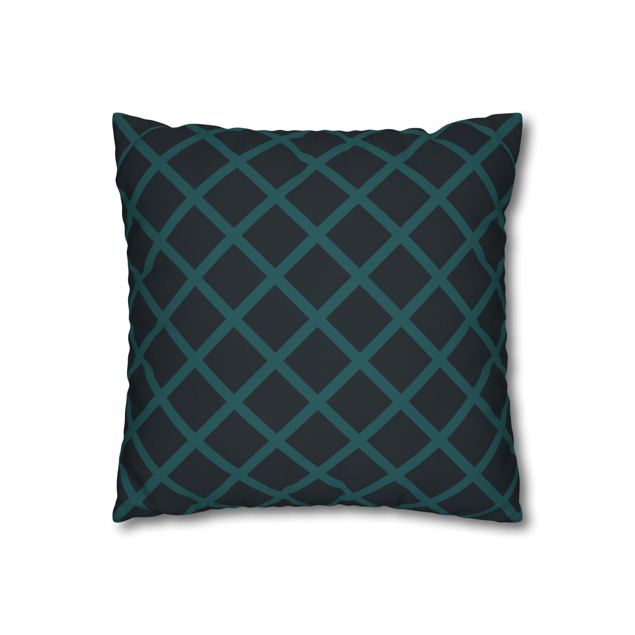 Teal Geometric Pillowcase - Modern Design