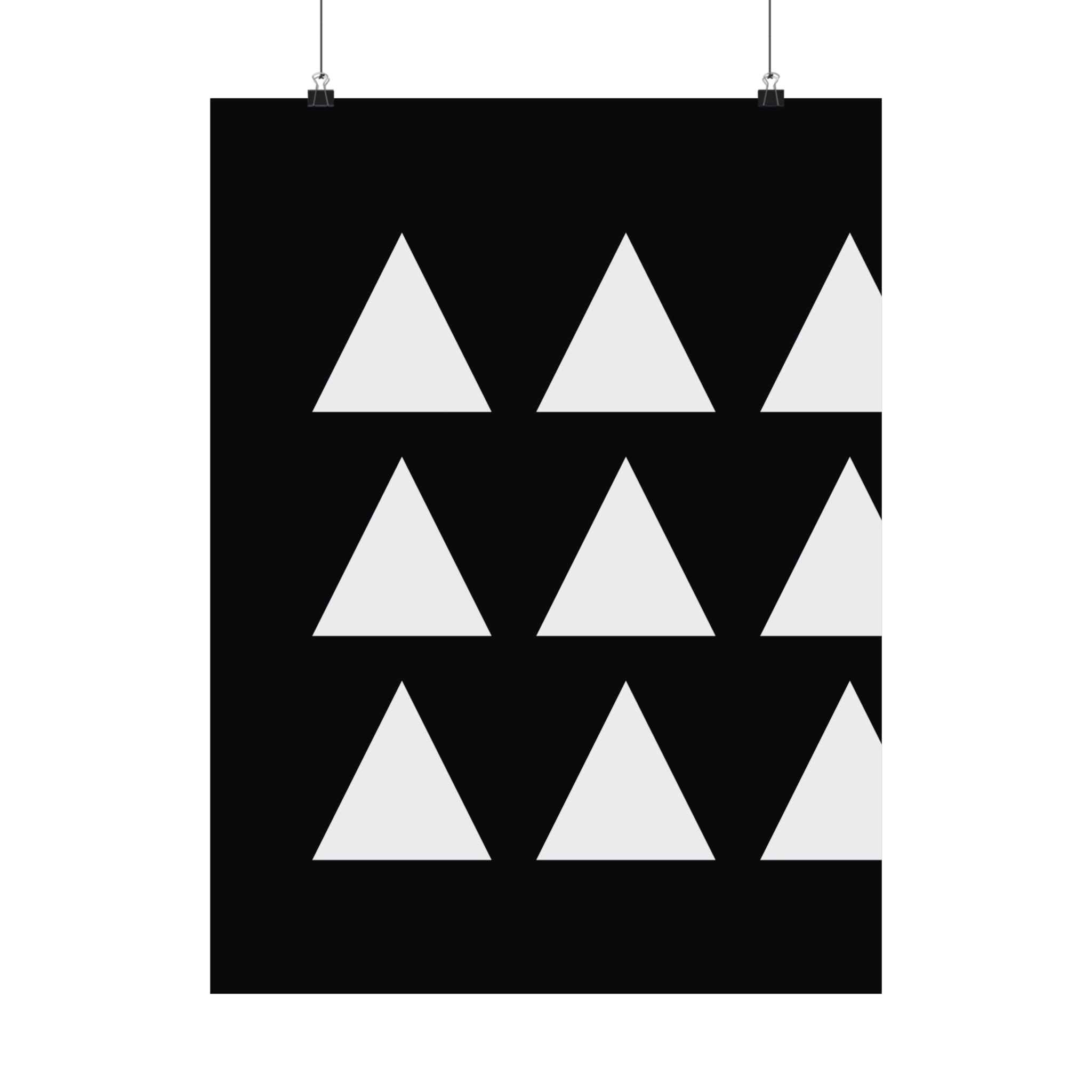 Minimalist Geometric Triangle Art Poster