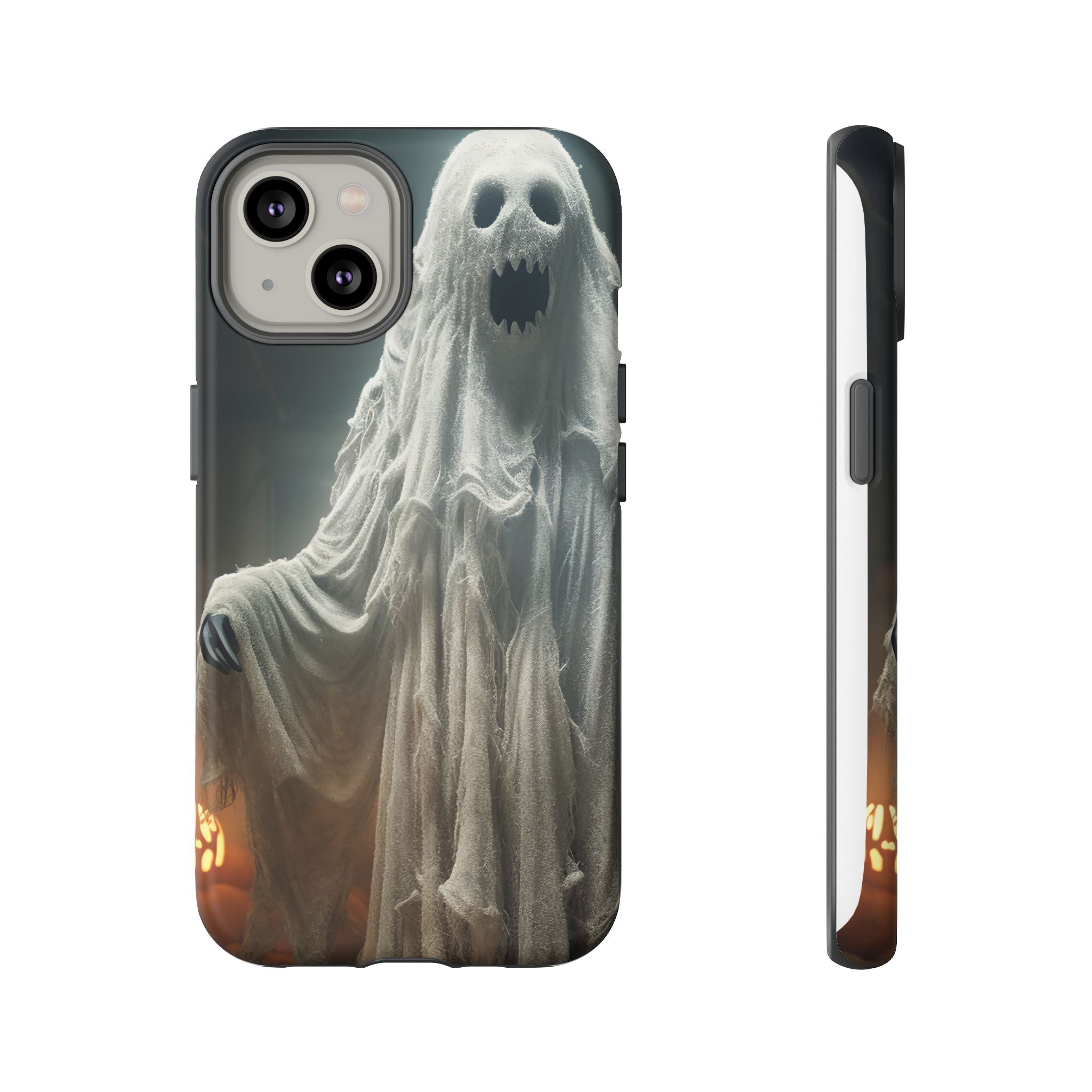 Spooky Ghost Hexagon Stone iPhone Case