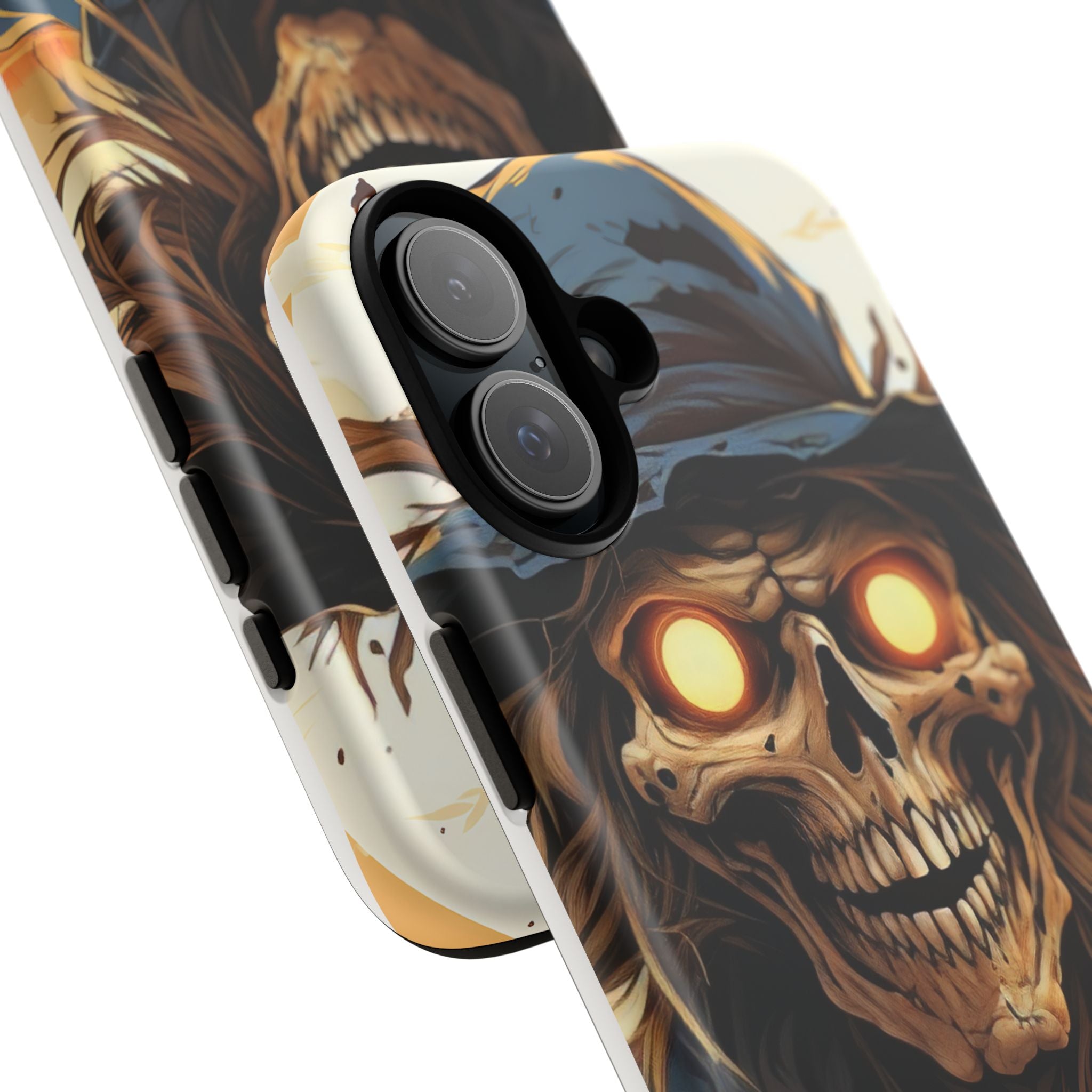 Eerie Scarecrow Hexagon Stone iPhone Case