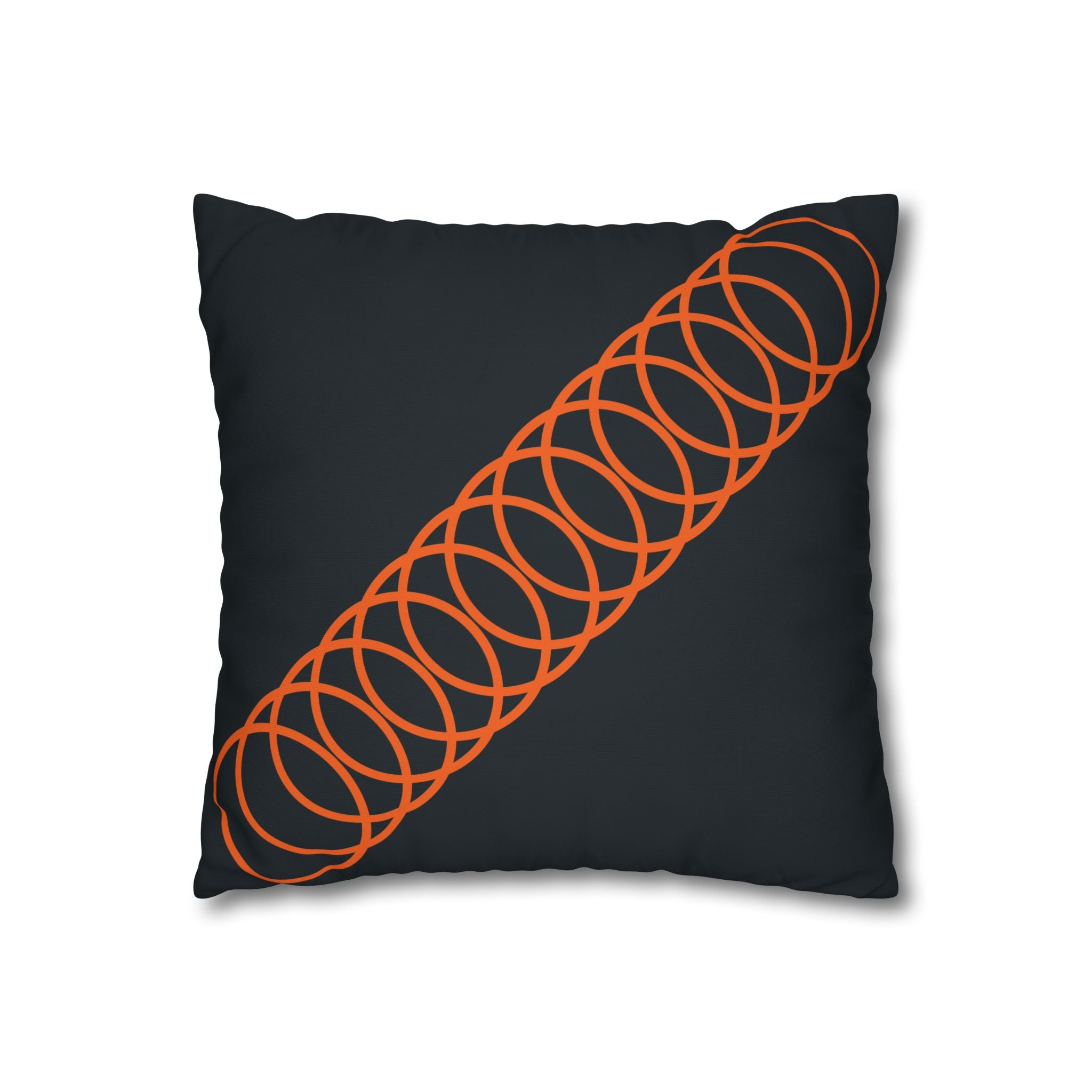 Orange Coil Spring Pillowcase - Teal