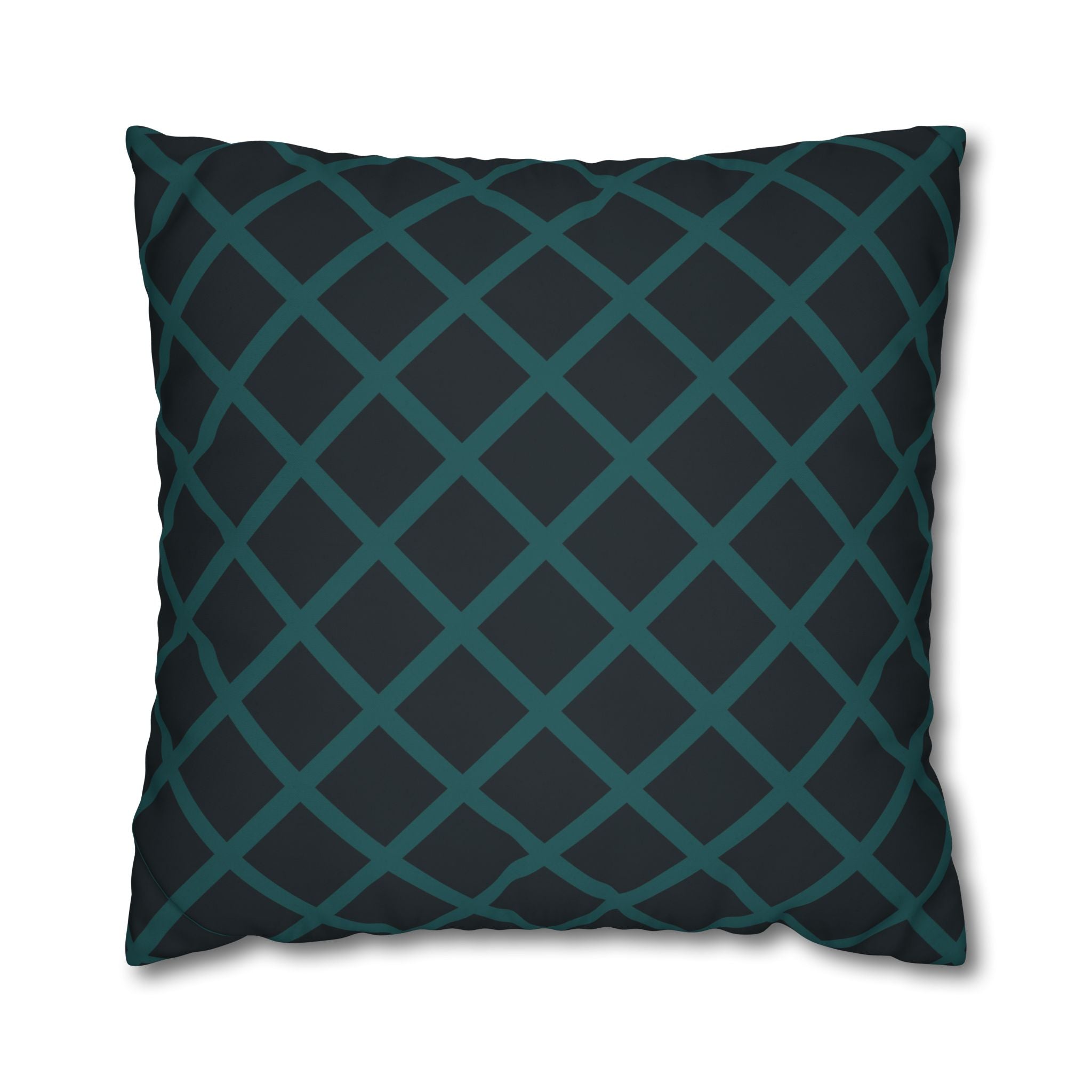 Teal Geometric Pillowcase - Modern Design