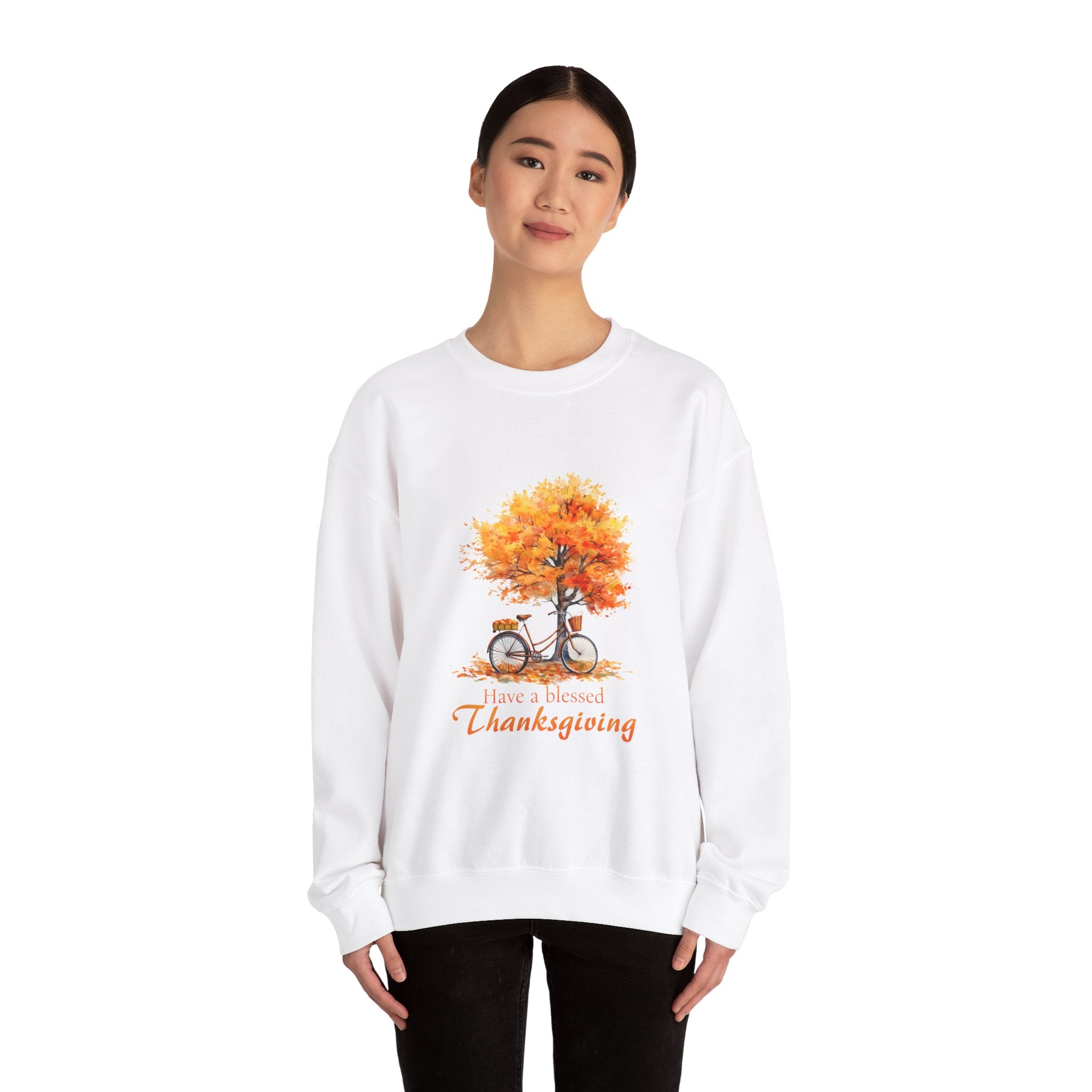 Blessed Thanksgiving Bicycle Sweatshirt