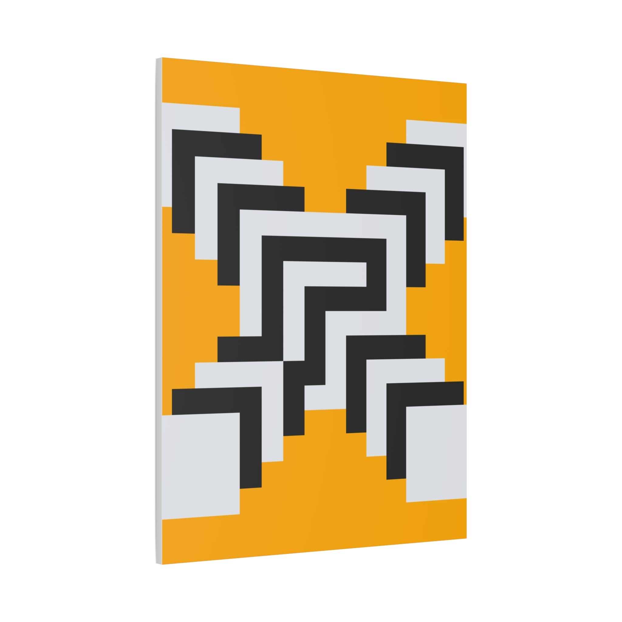 Geometric Orange Canvas Wall Art