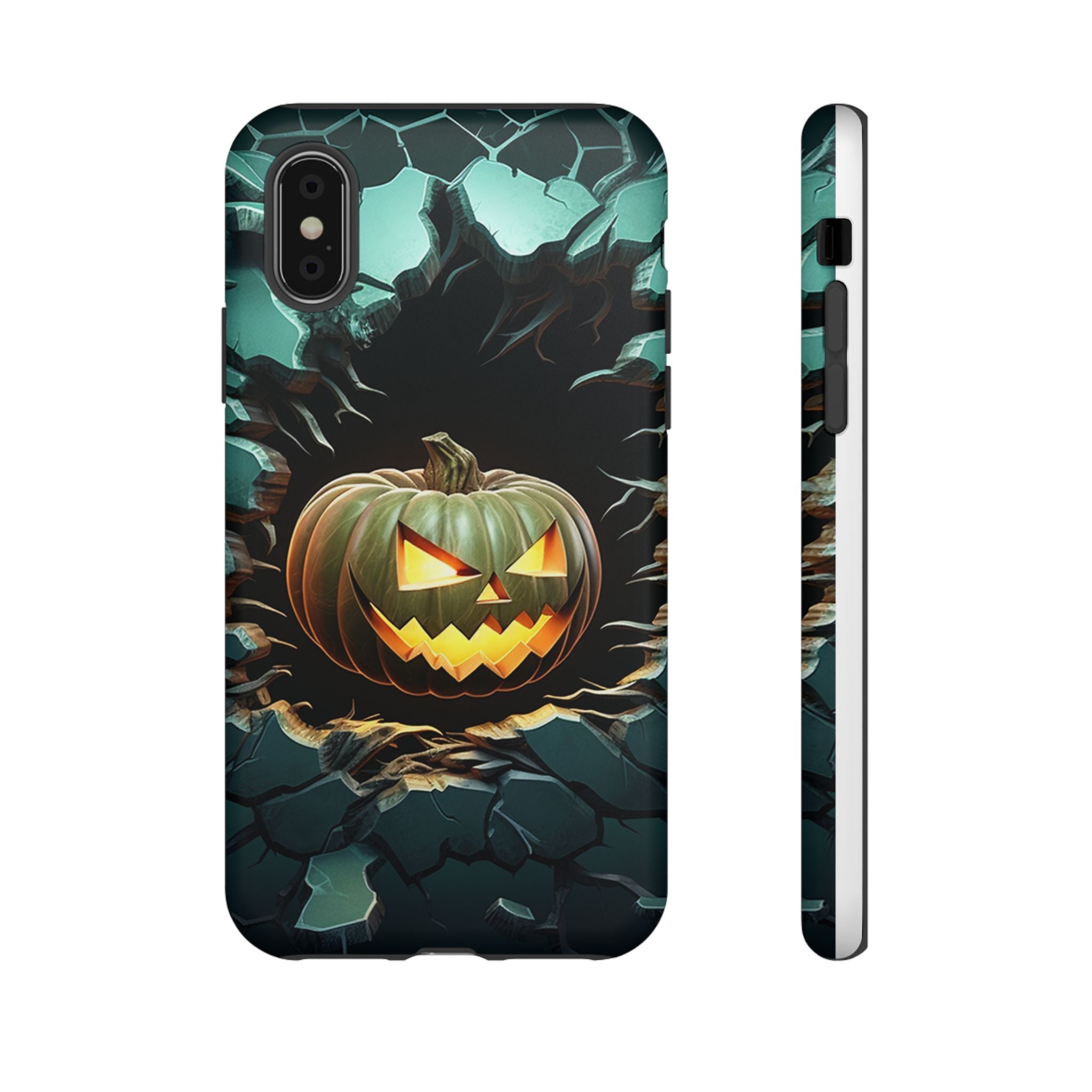 Spooky Jack-o'-Lantern Hexagon iPhone Case