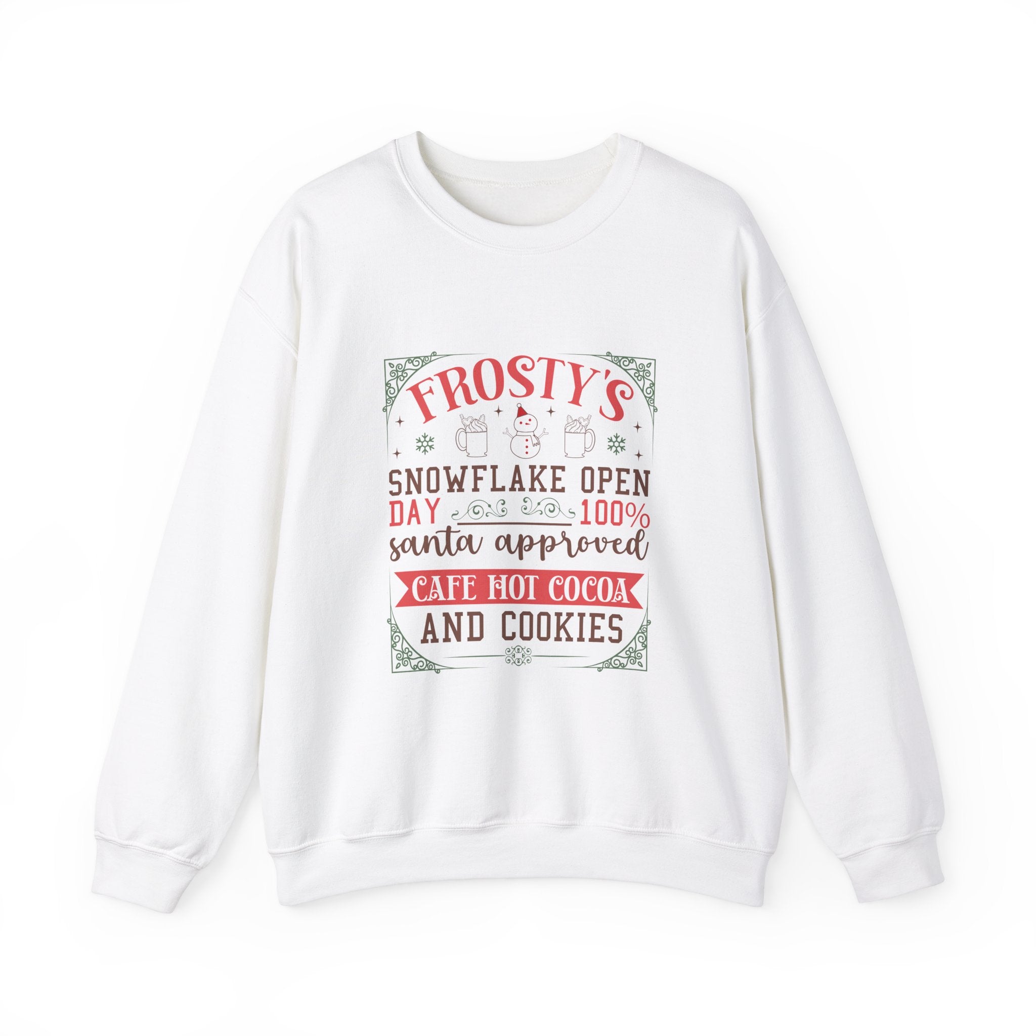 Frosty's Snowflake Open Day Christmas Sweatshirt