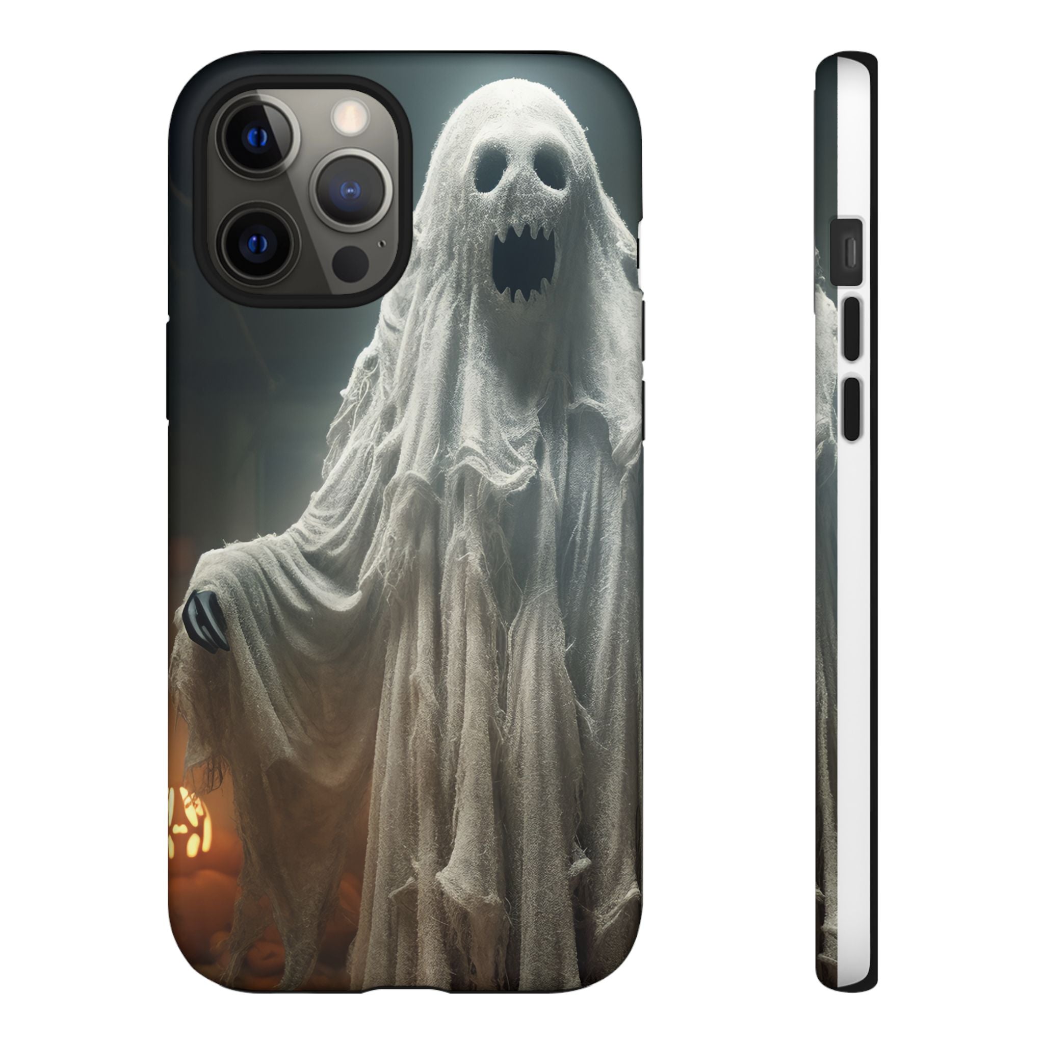 Spooky Ghost Hexagon Stone iPhone Case