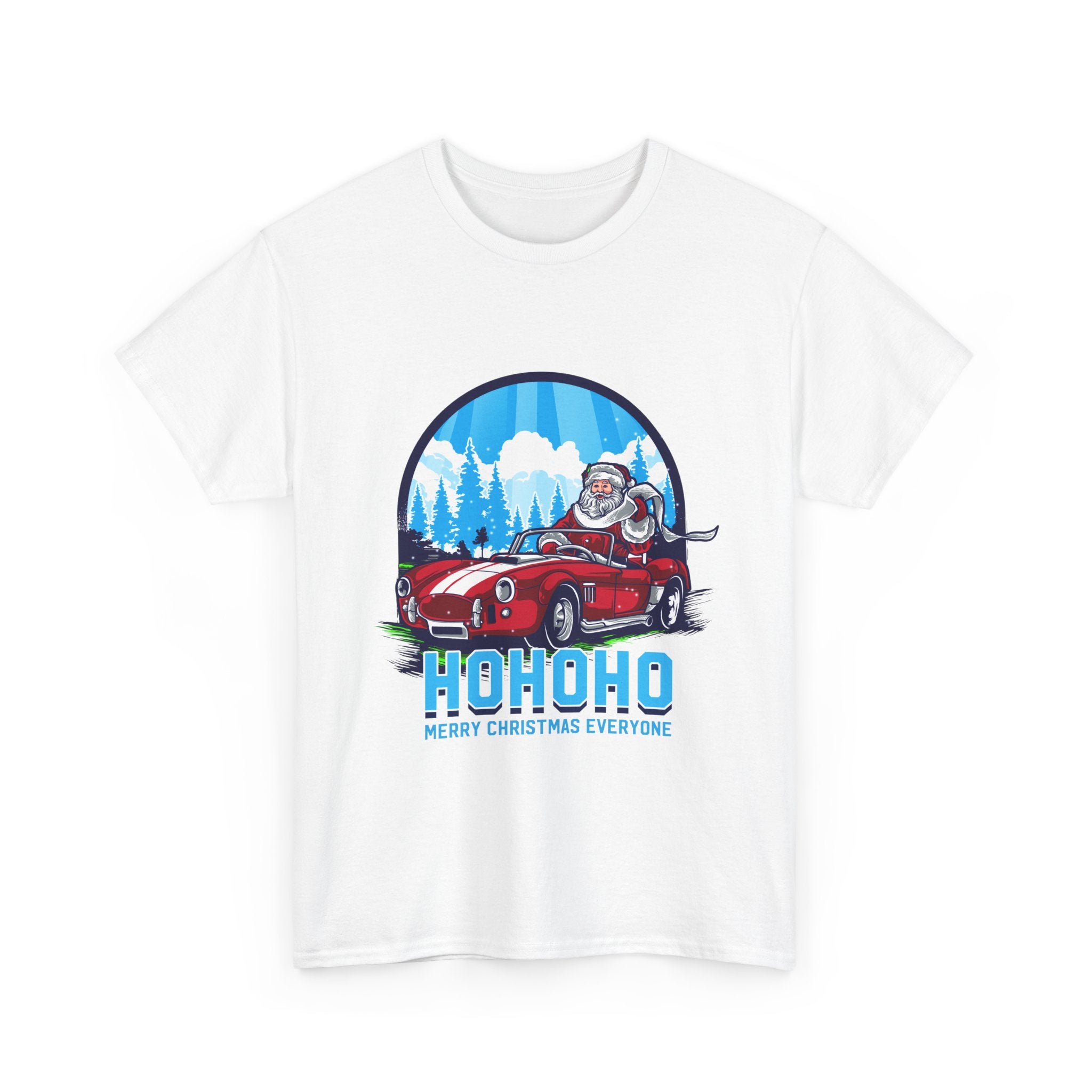 Santa's Hot Rod Christmas T-Shirt