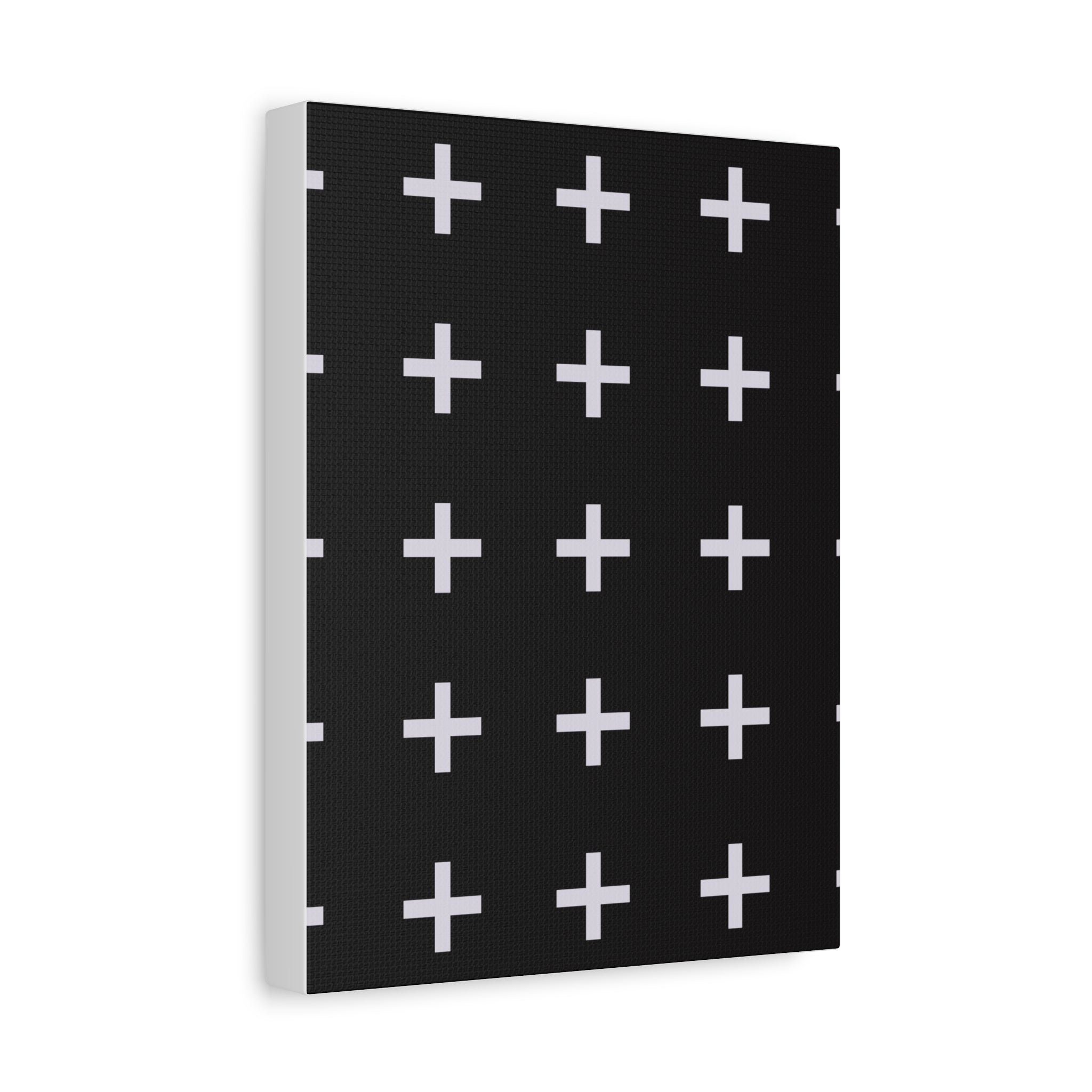 Minimalist Plus Sign Grid Canvas Art