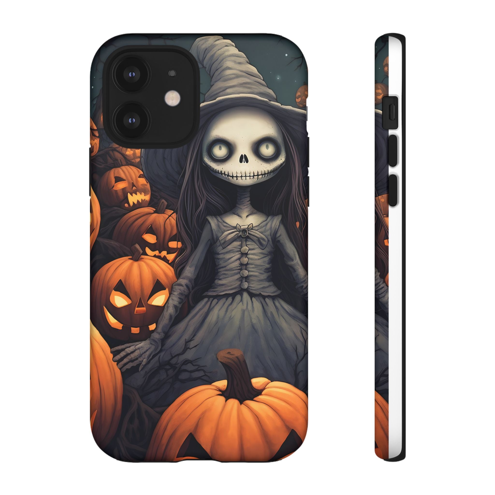 Spooky Witch Girl Hexagon Stone iPhone Case