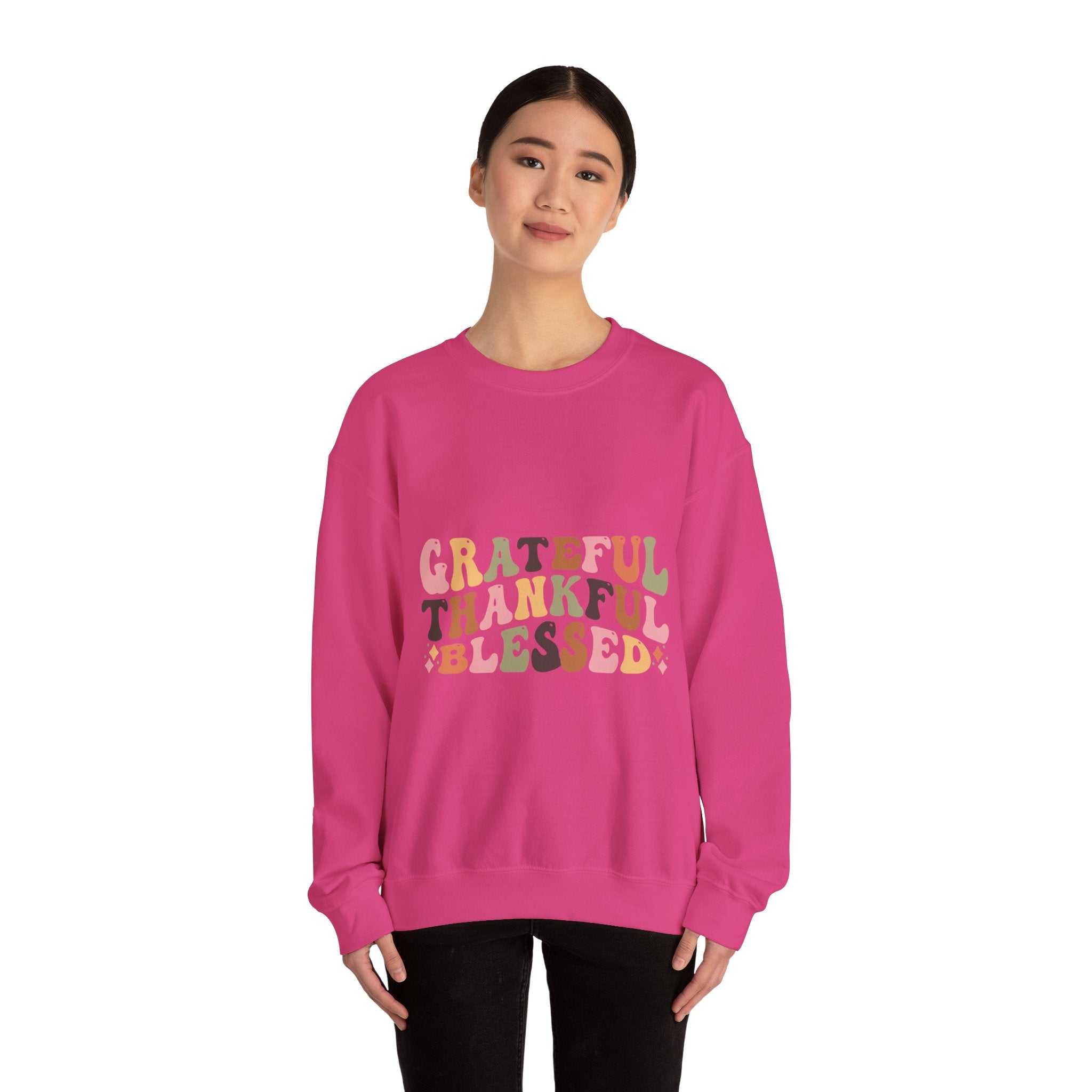 Grateful Thankful Blessed Thanksgiving Sweatshirt