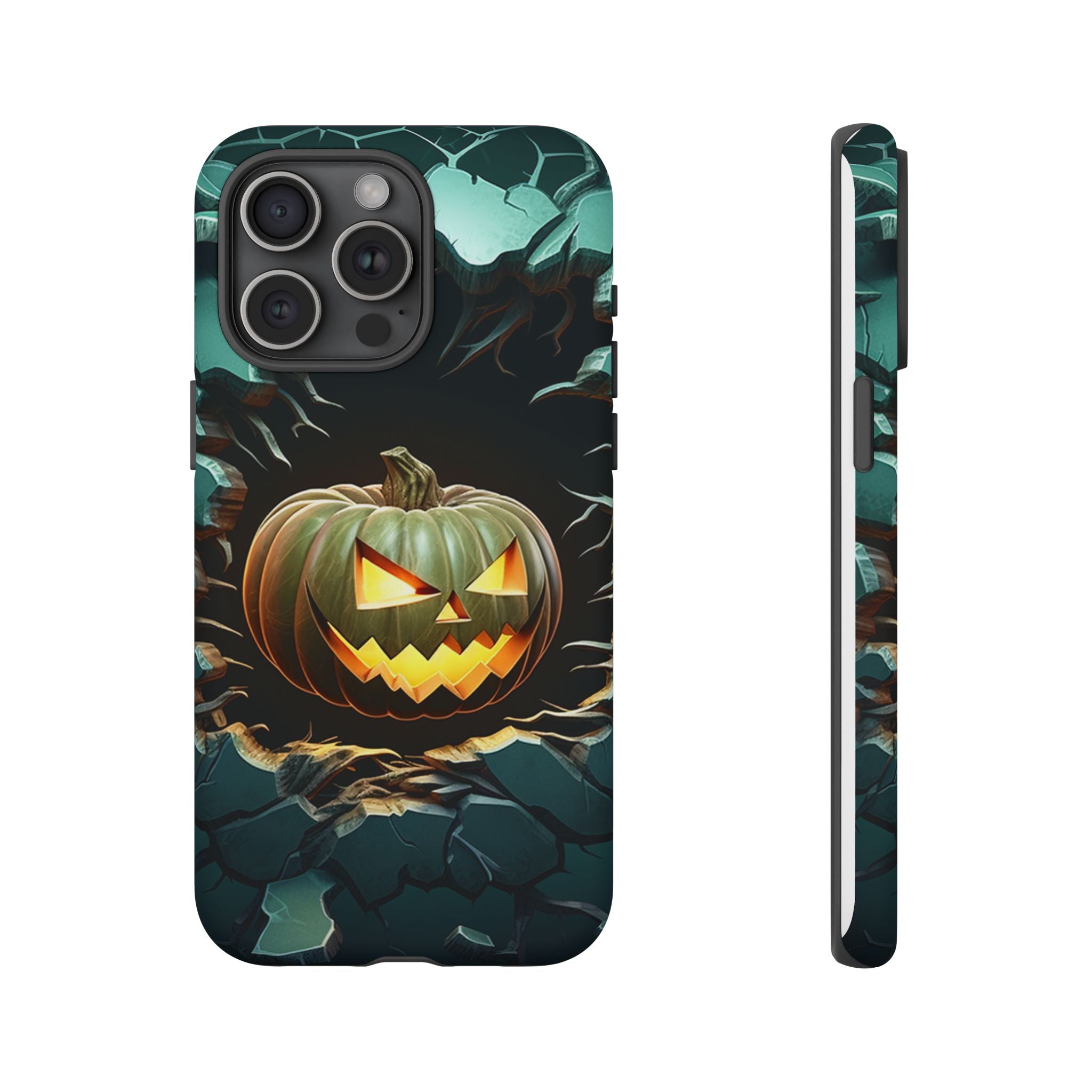 Spooky Jack-o'-Lantern Hexagon iPhone Case