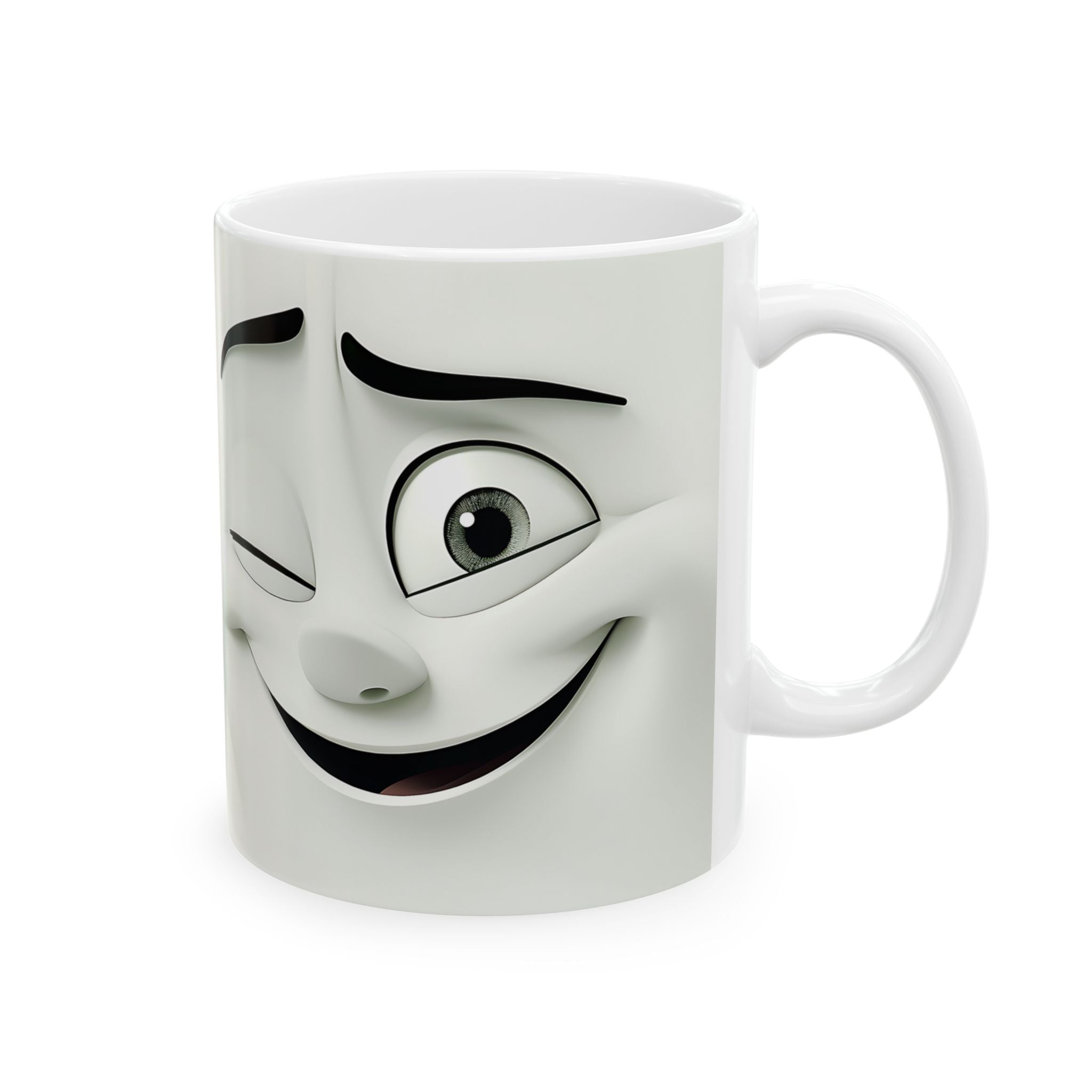 Winky Face Mugs: Cute Cartoon Duo