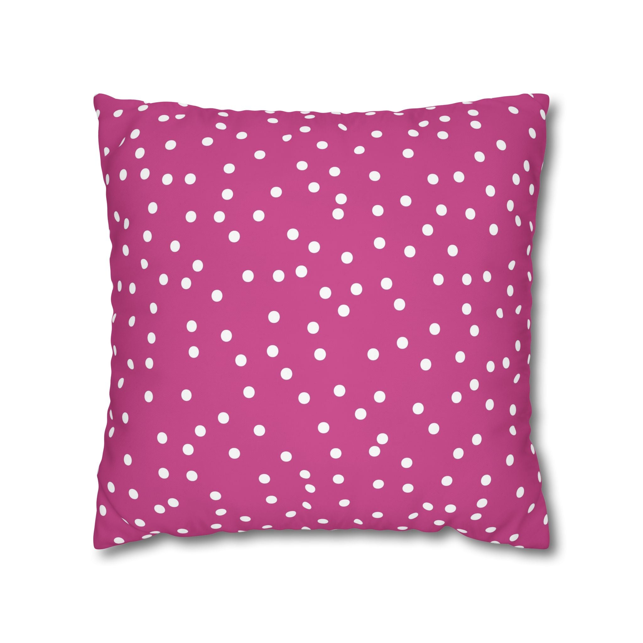 Magenta Polka Dot Pillowcase