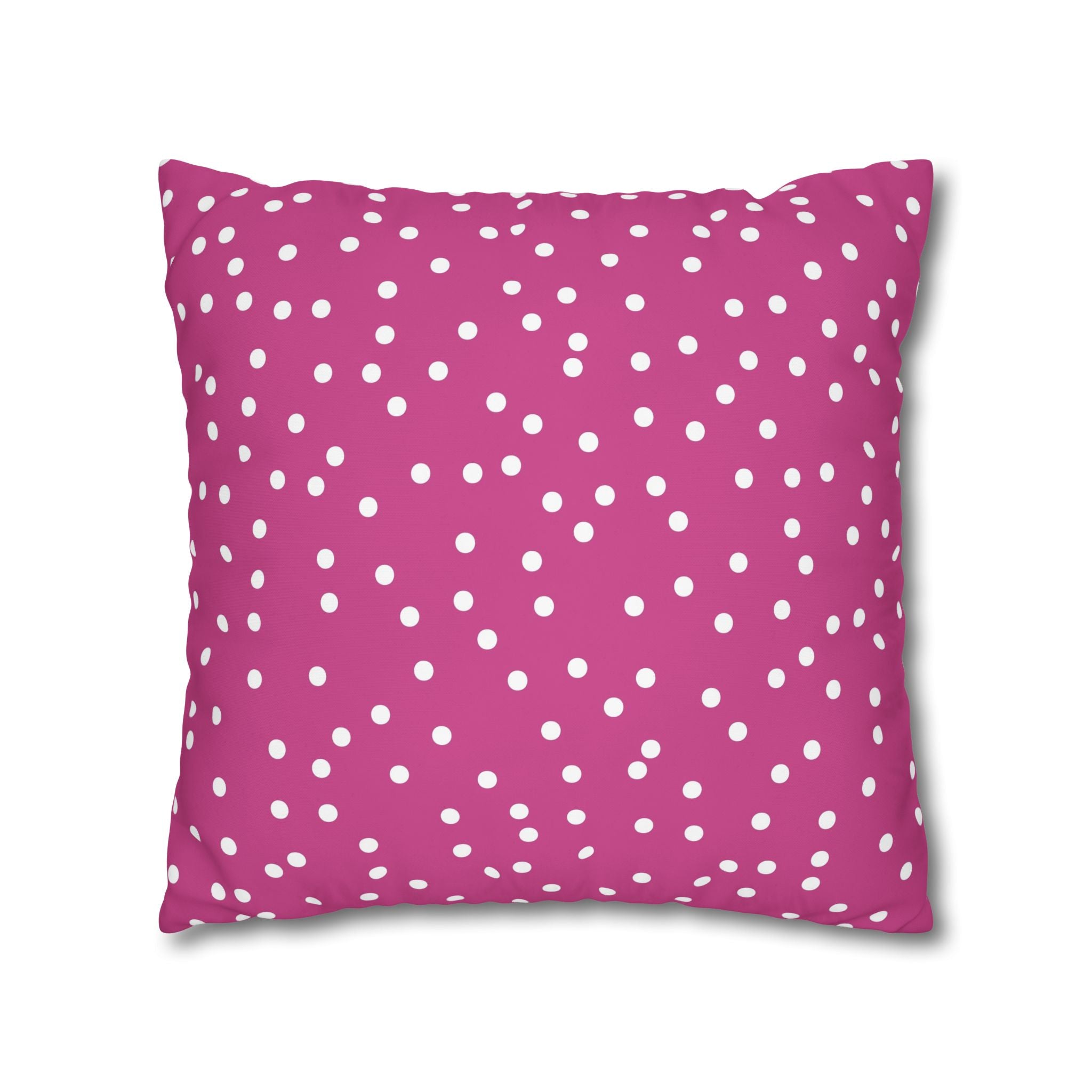 Magenta Polka Dot Pillowcase