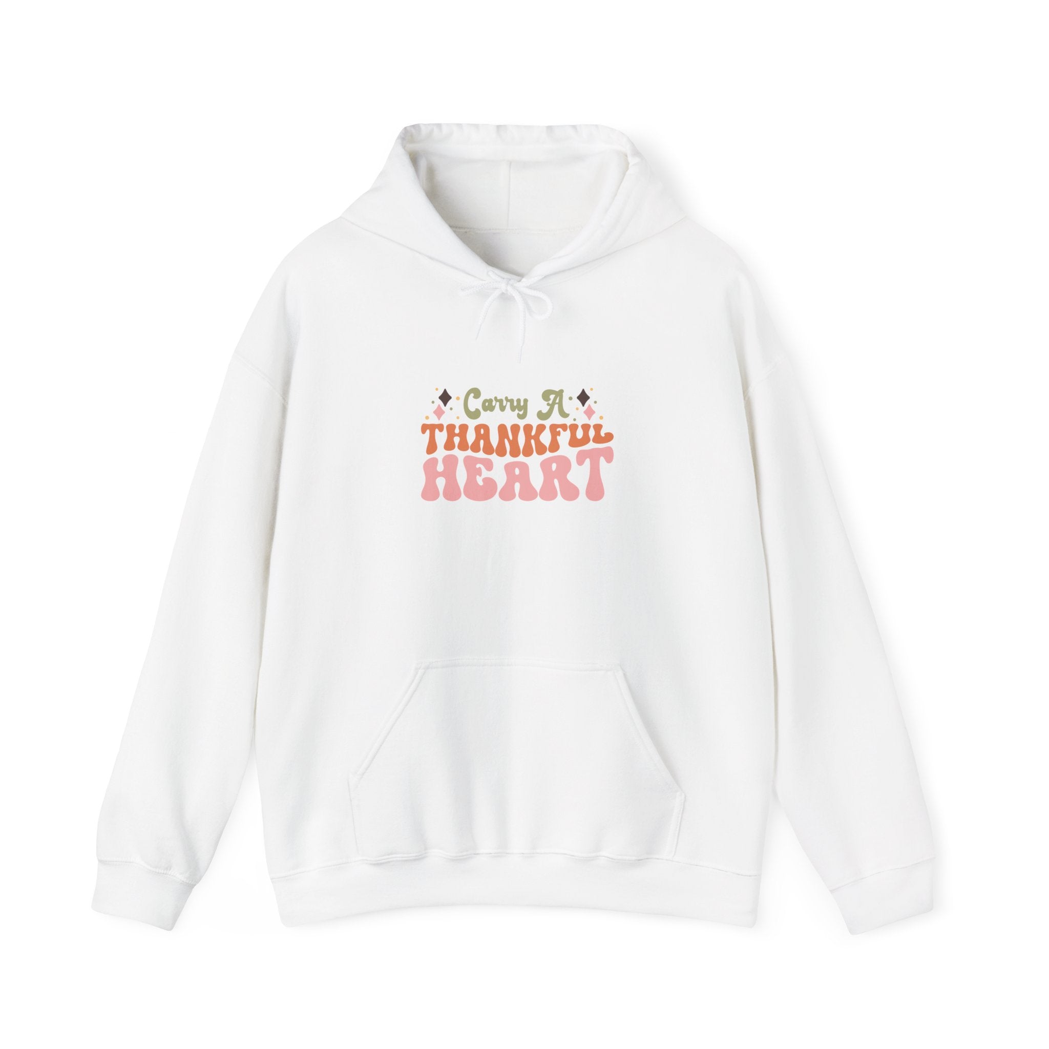 70s Retro Thankful Heart Hoodie