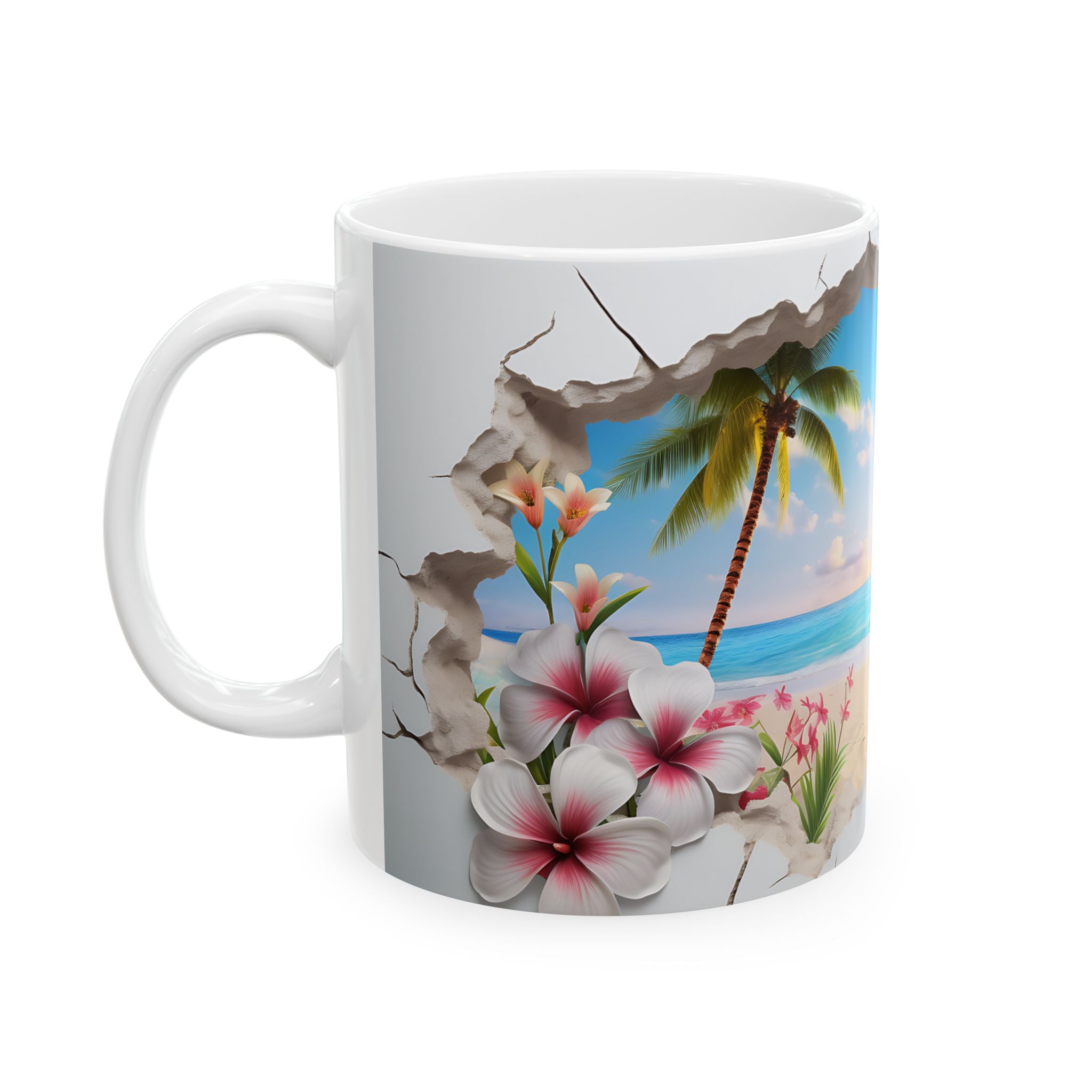 Tropical Escape Mug: Beach Paradise