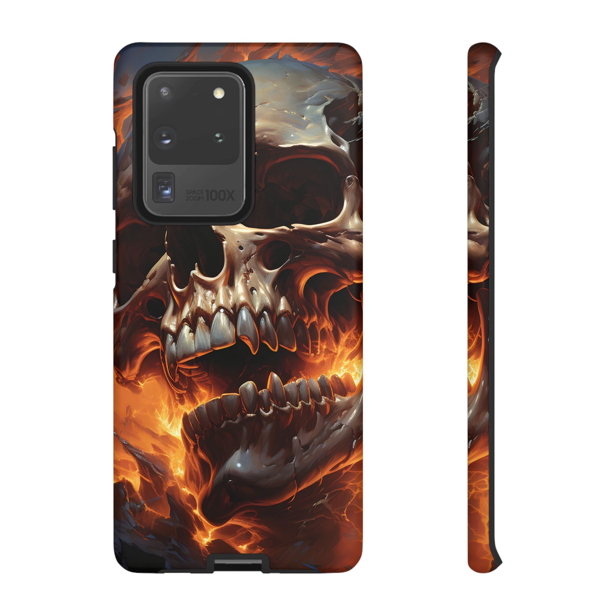 Fiery Skull Samsung Phone Case