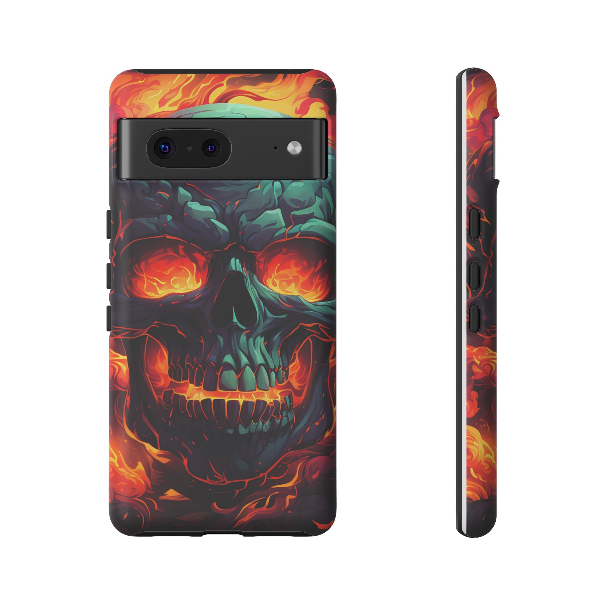 Fiery Skull Google Google Pixel Case (All Models)