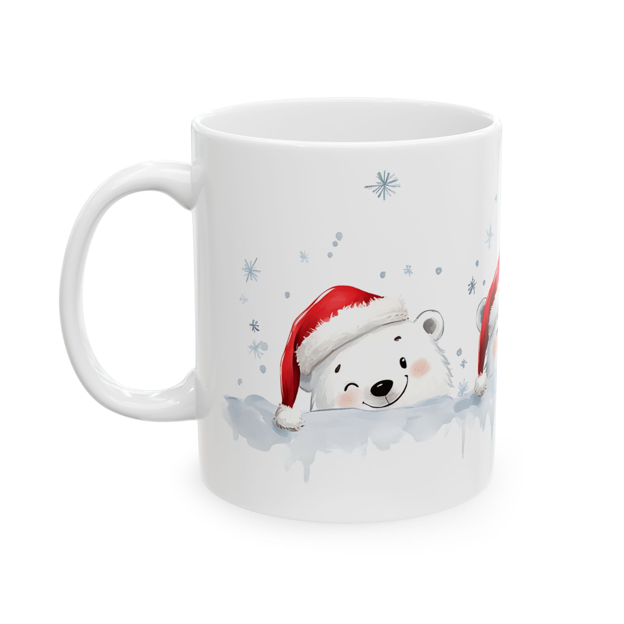 Polar Bear Cubs Christmas Mug