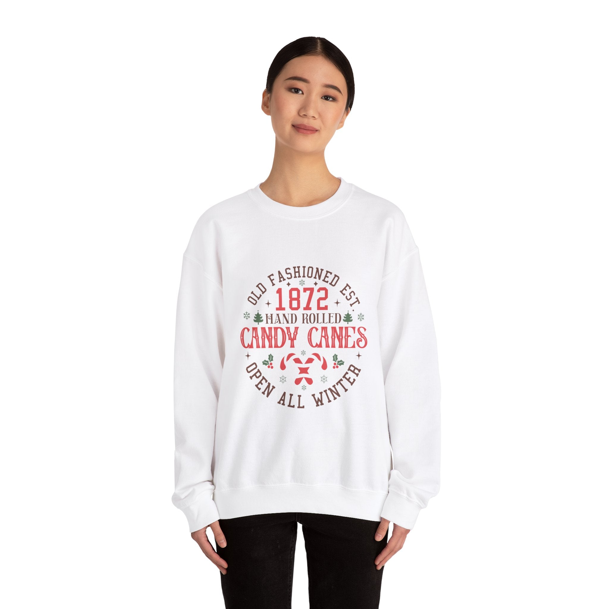 Old Fashioned Candy Canes Christmas Sweatshirt