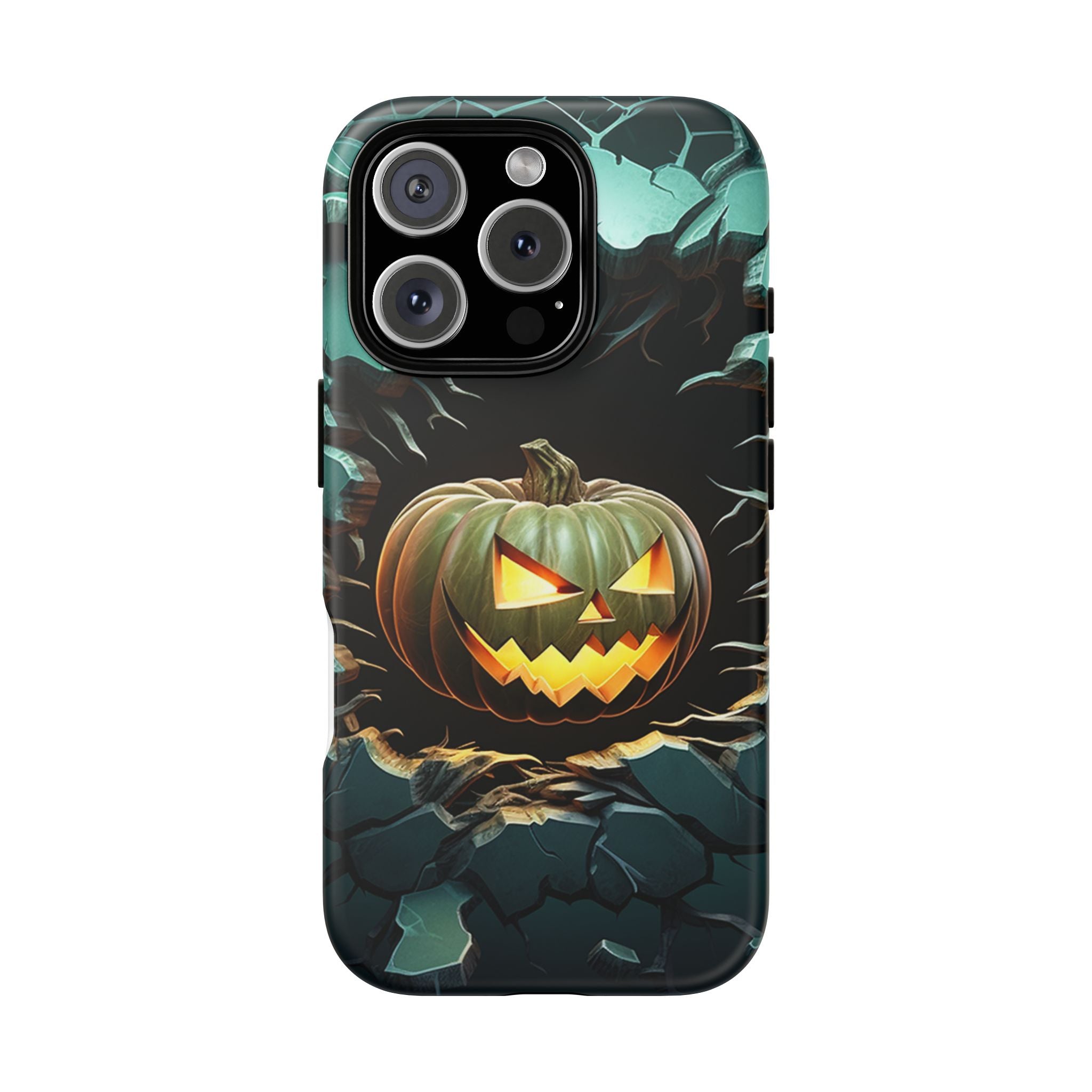 Spooky Jack-o'-Lantern Hexagon iPhone Case