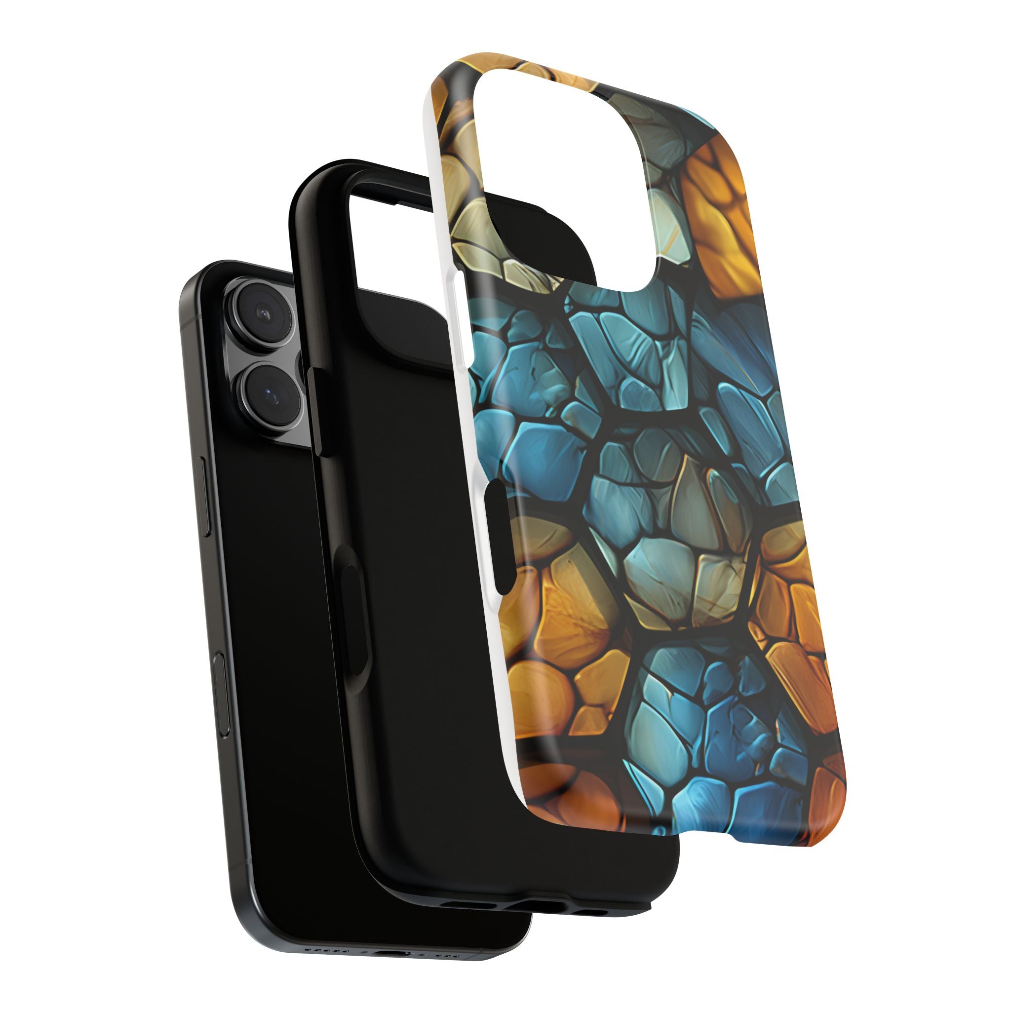 Abstract Stone Mosaic iPhone Case