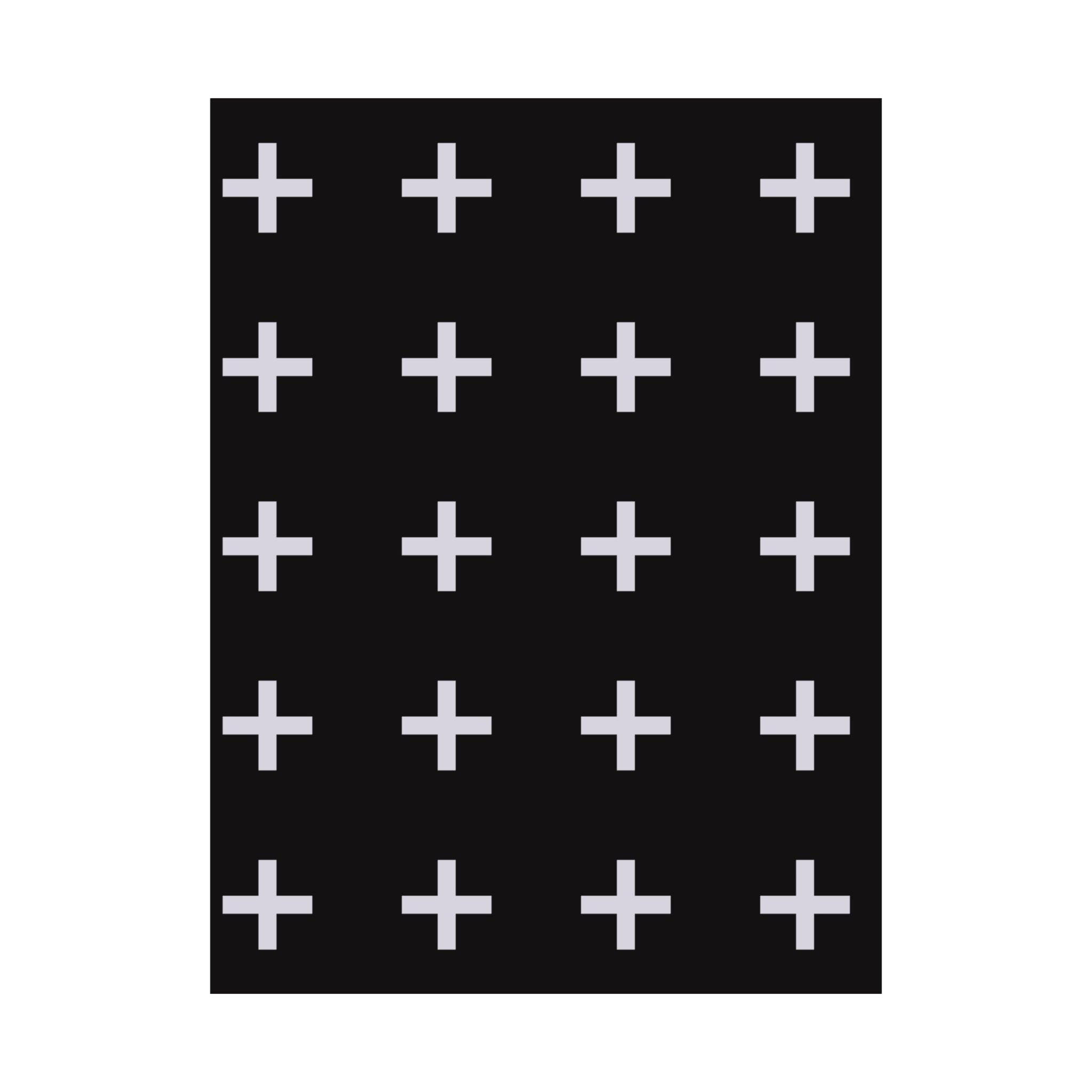 Minimalist Plus Sign Grid Poster