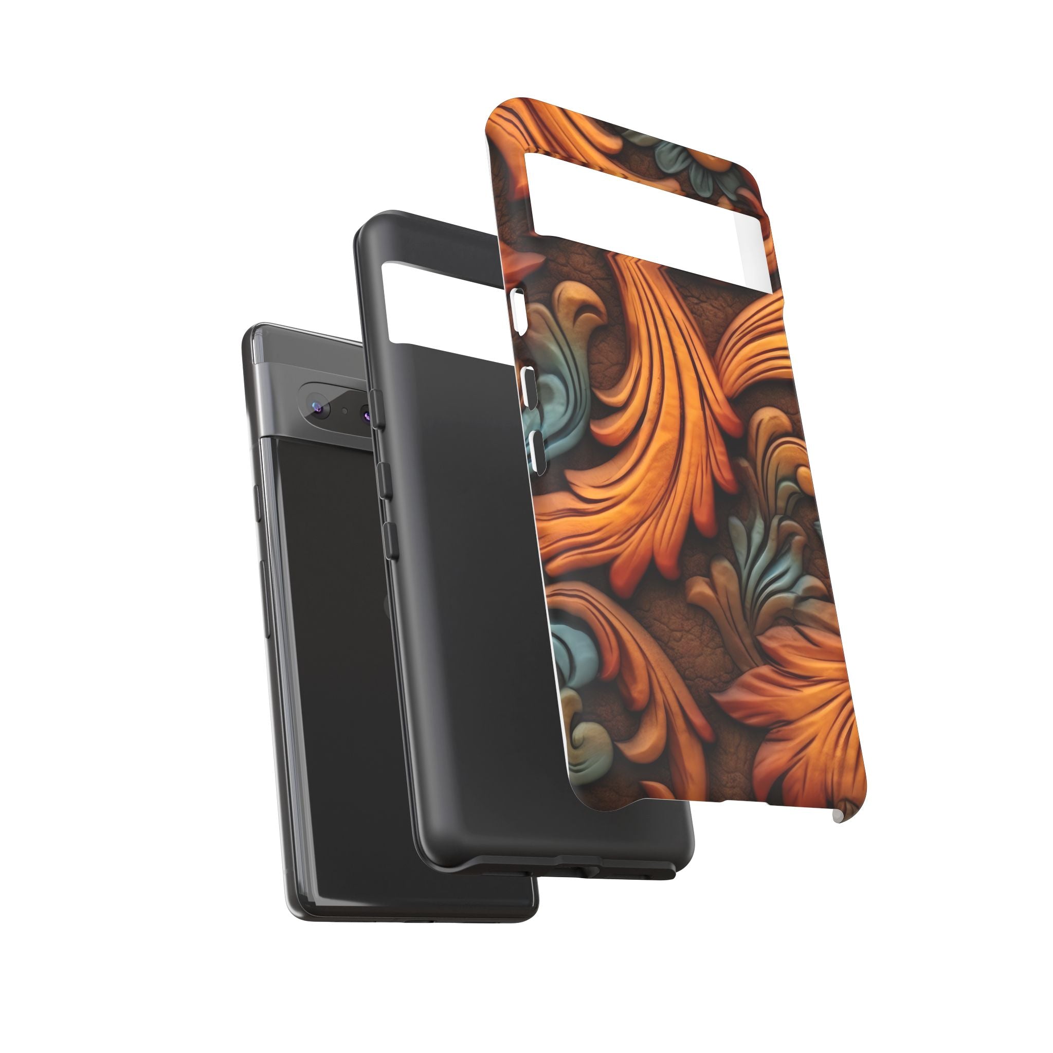 Baroque Copper Google Pixel Case (All Models) - Luxury Design