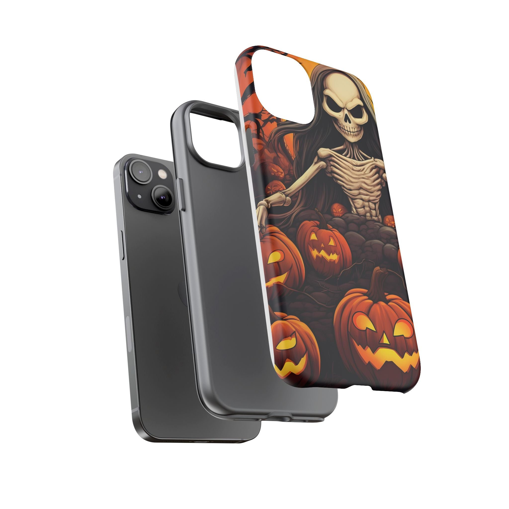 Spooky Skeleton Hexagon iPhone Case