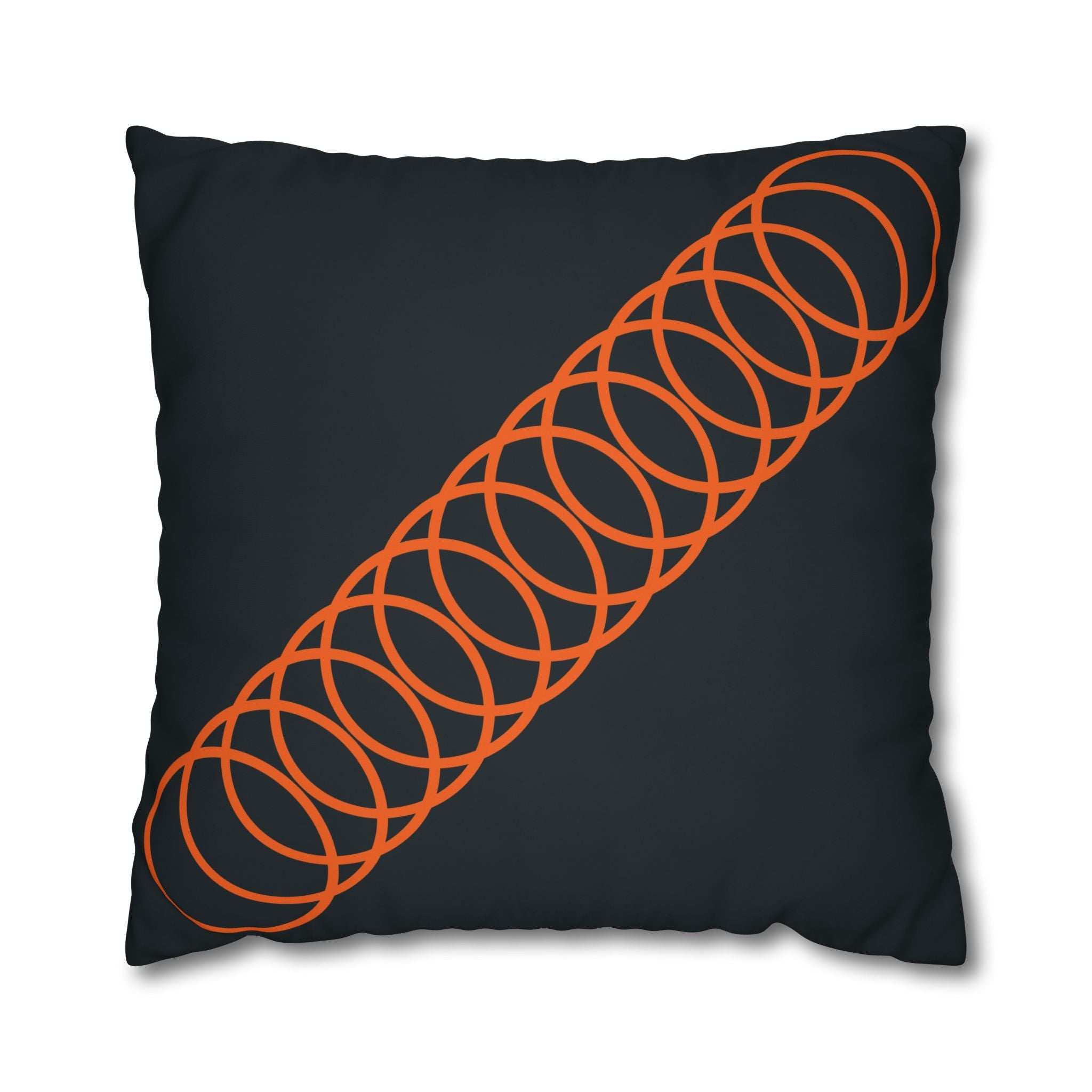 Orange Coil Spring Pillowcase - Teal