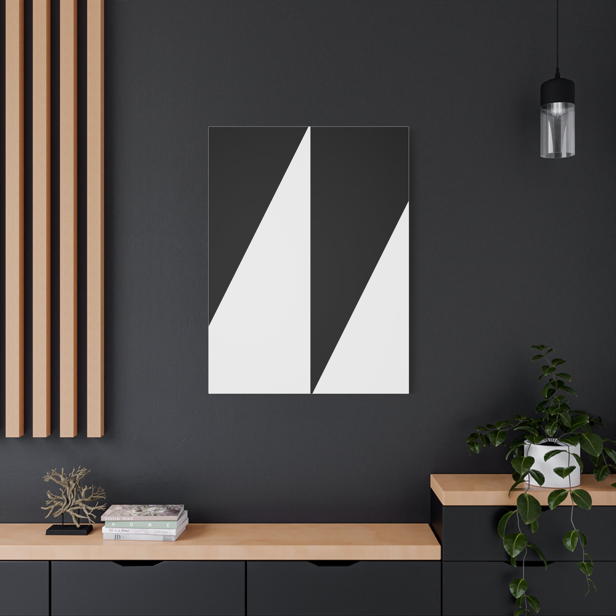 Geometric Diamond Abstract Canvas Art