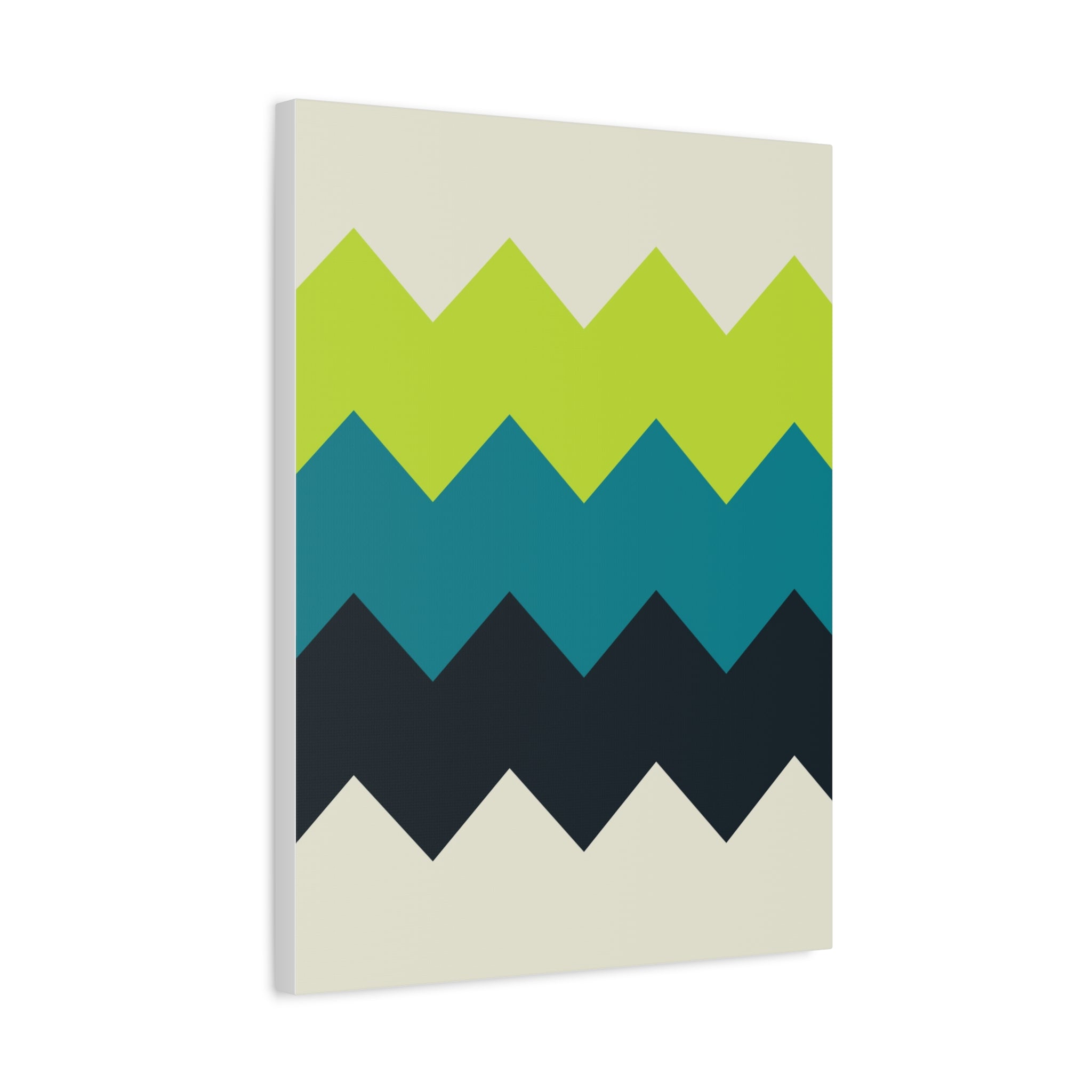 Abstract Geo Zigzag Canvas Art Print