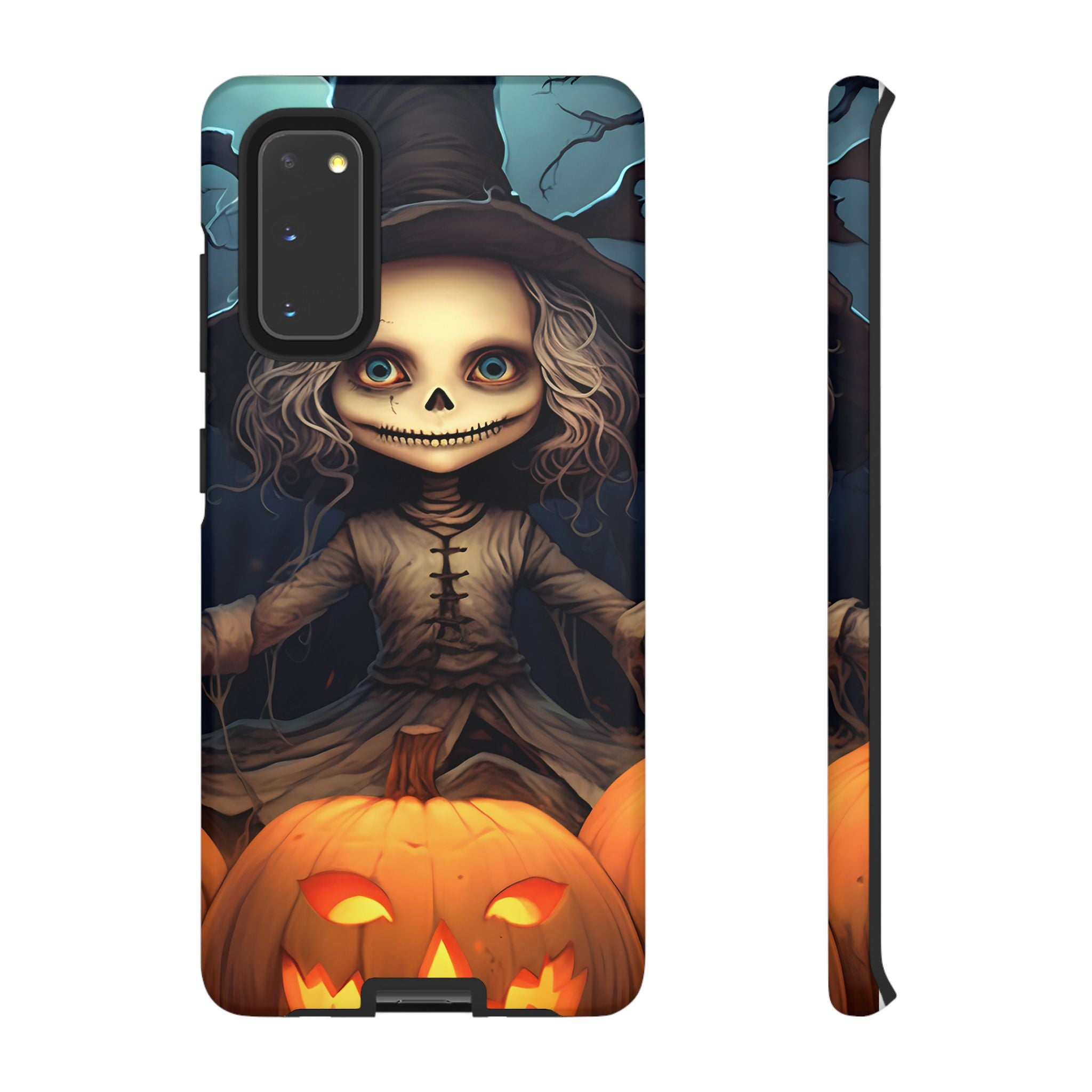 Spooky Skull Girl Halloween Samsung Case