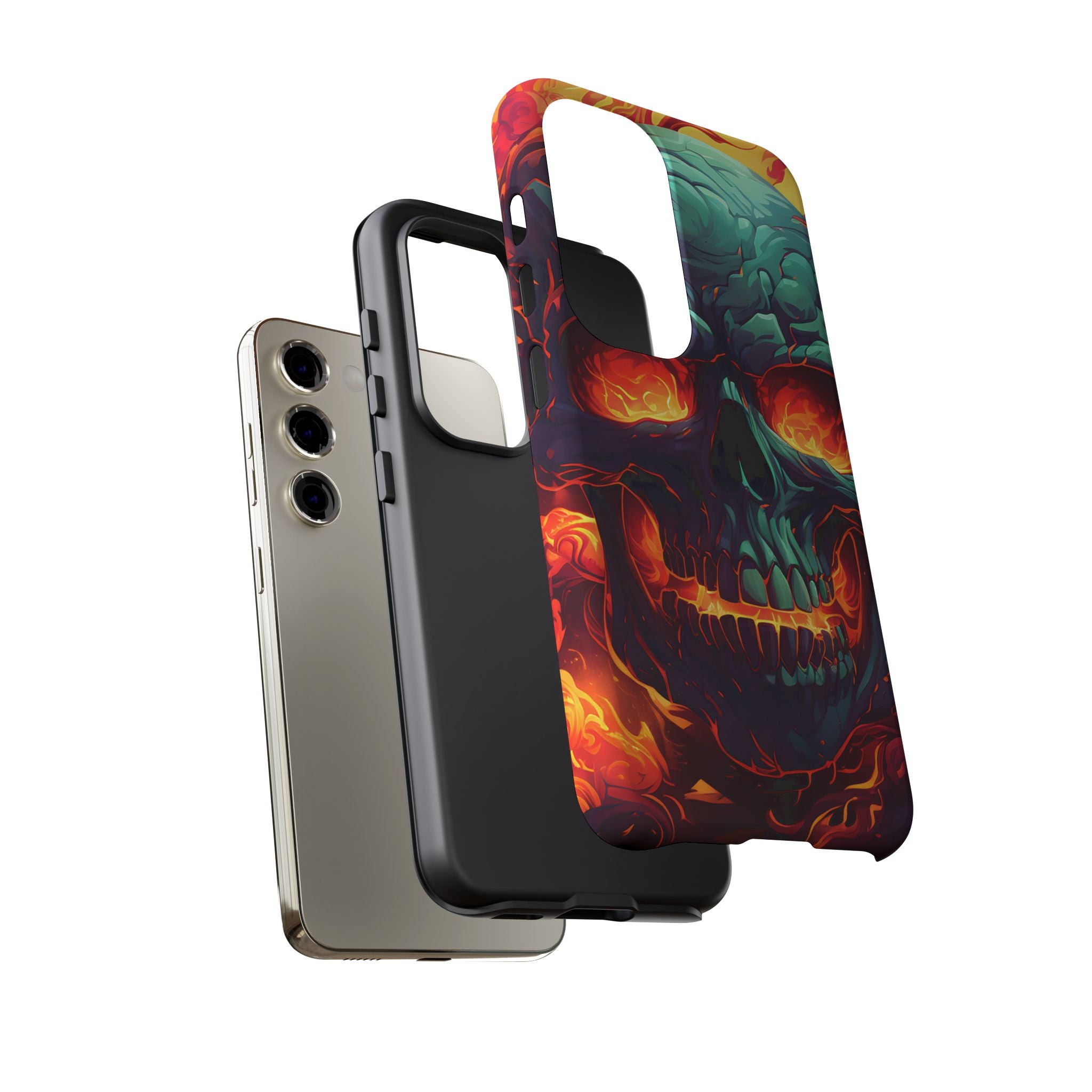 Fiery Skull Samsung Phone Case