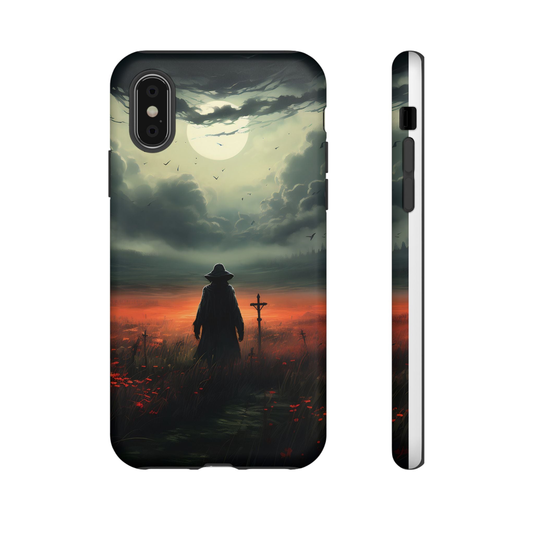 Haunted Field Hexagon Stone iPhone Case