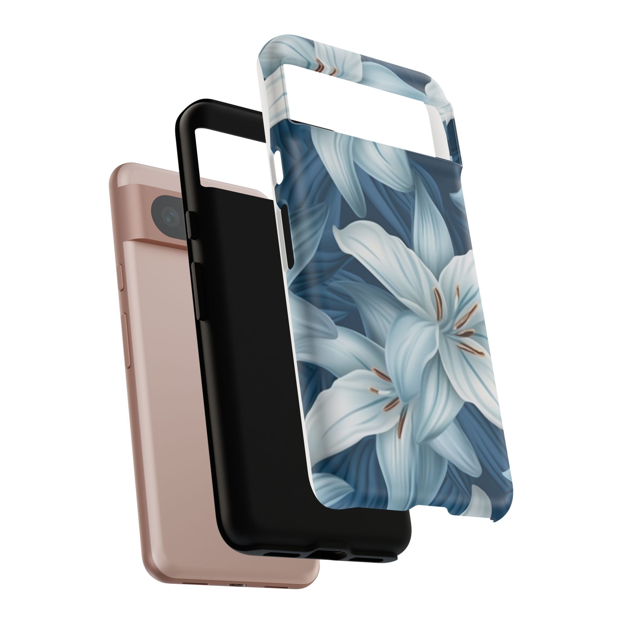 Pastel Blue Lily Google Pixel Case (All Models)