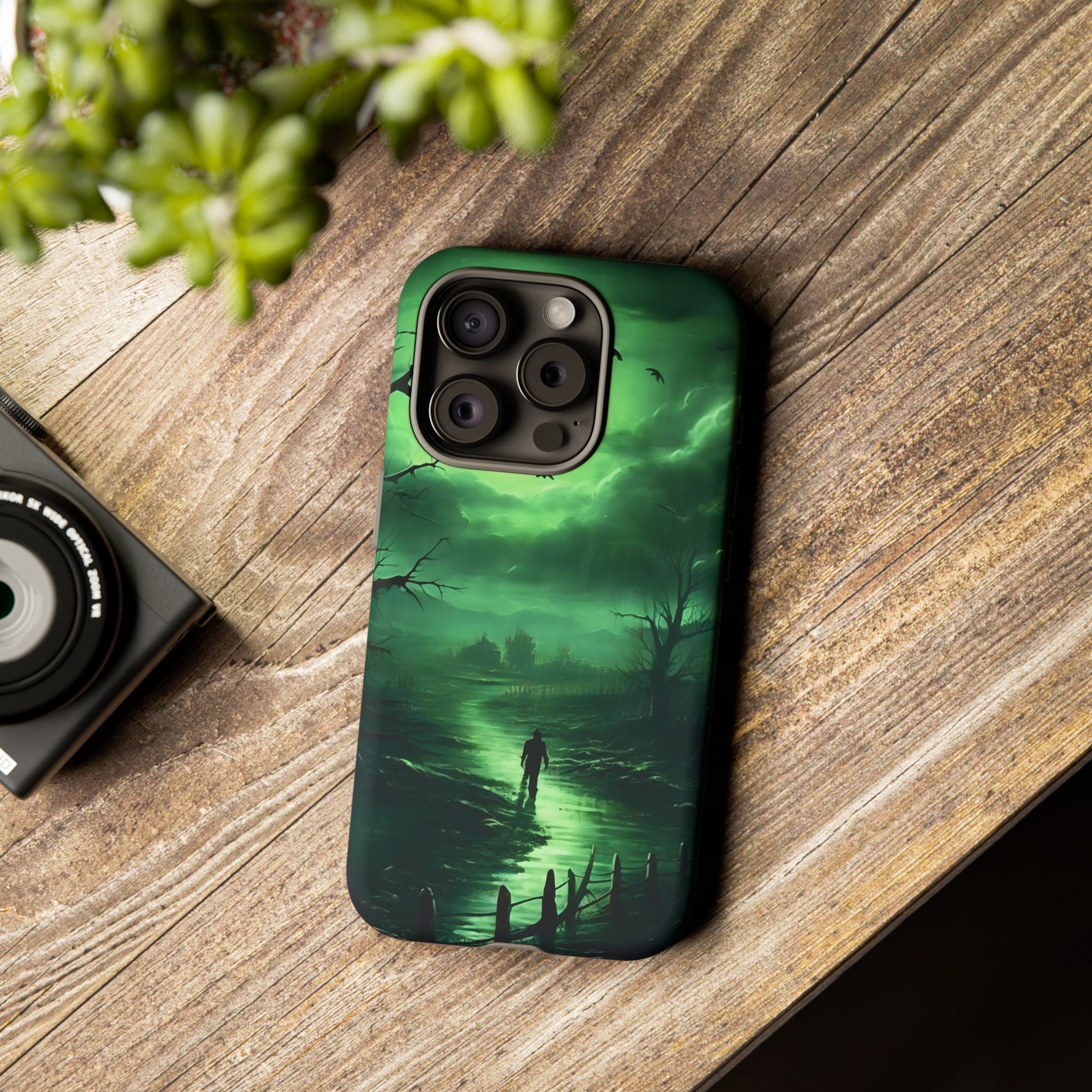 Swamp Moon Gothic iPhone Case - Hexagon Stone