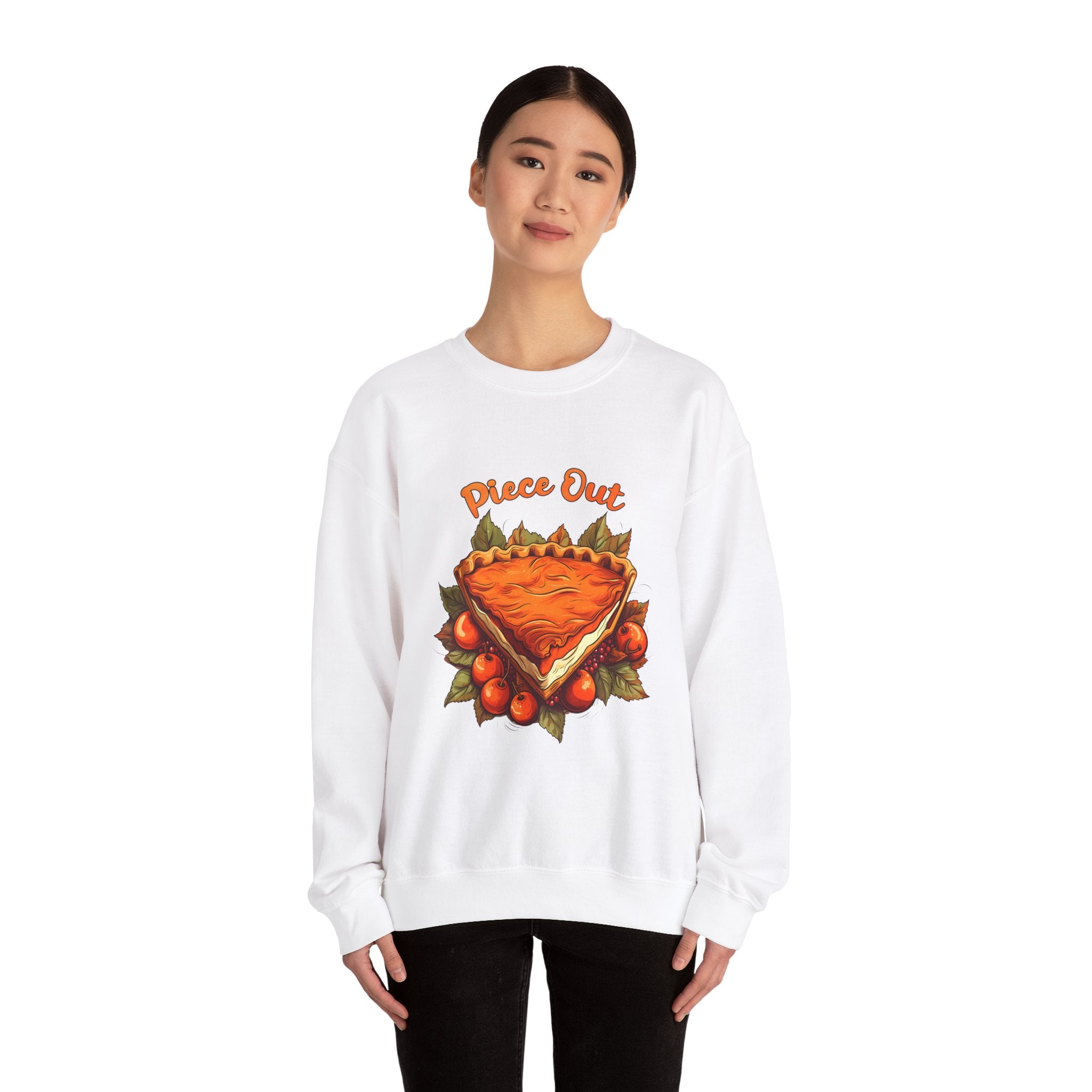 Piece Out Pumpkin Pie Thanksgiving Sweatshirt