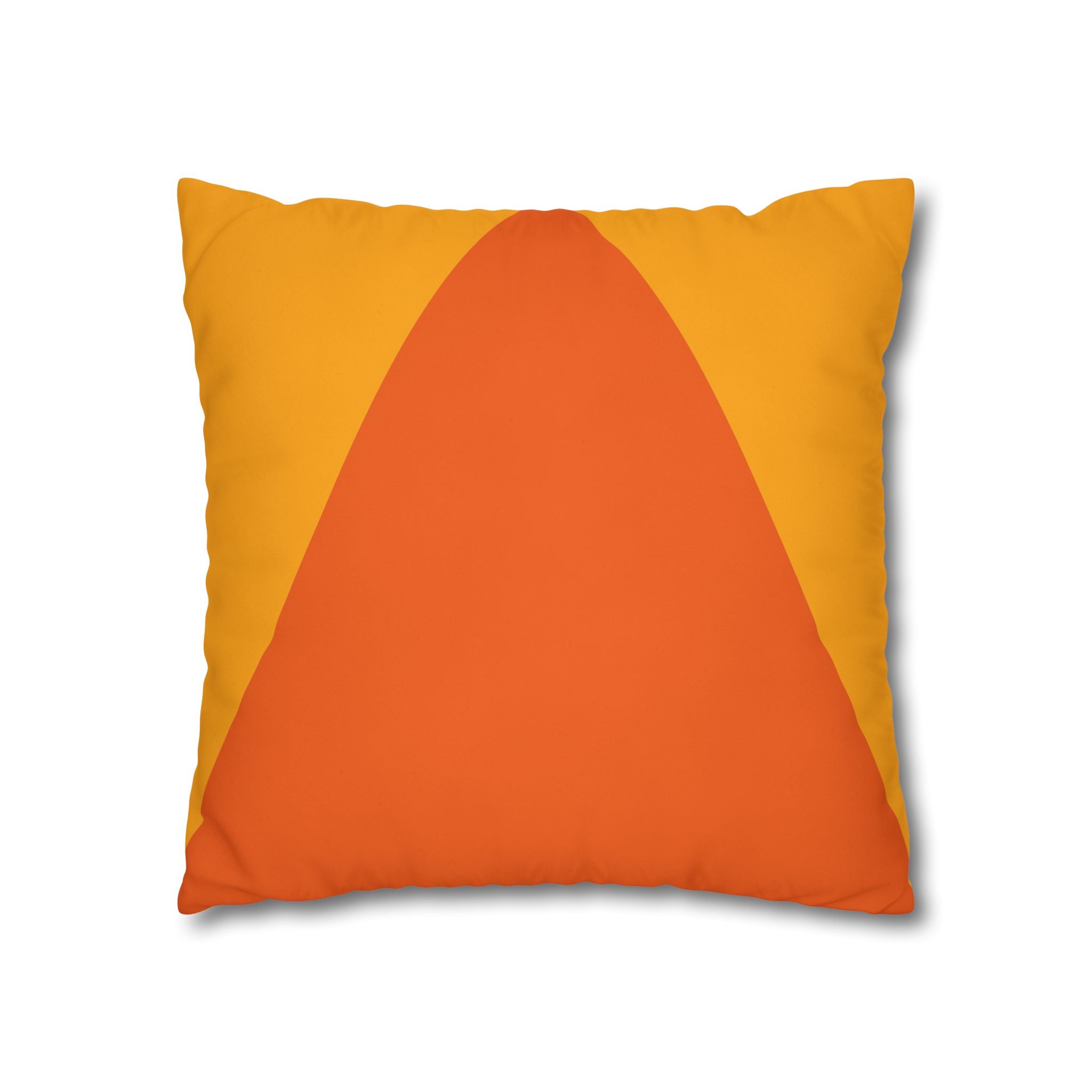 Geometric Orange Pillowcase - Modern Design