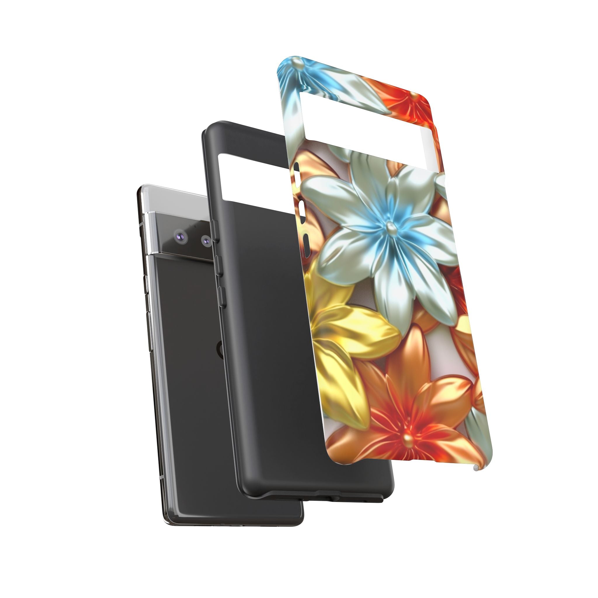 Metallic Flower Modern Art Design Google Pixel Case (All Models)