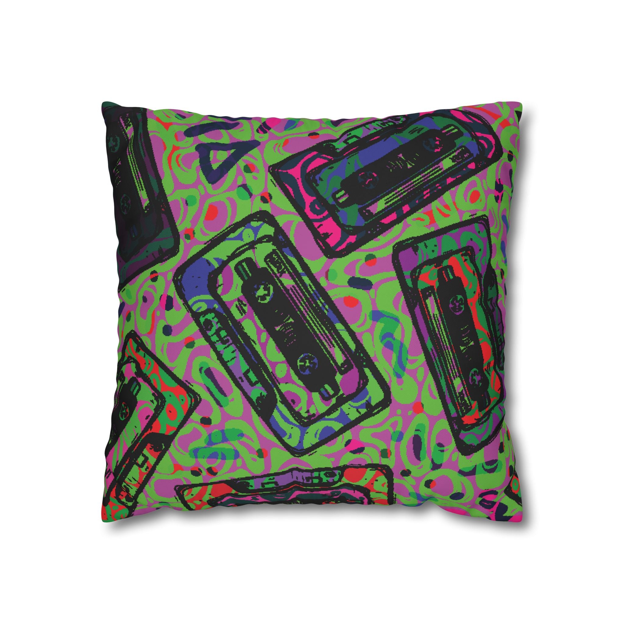 Retro Cassette Tape Pillowcase - 80s Vibe