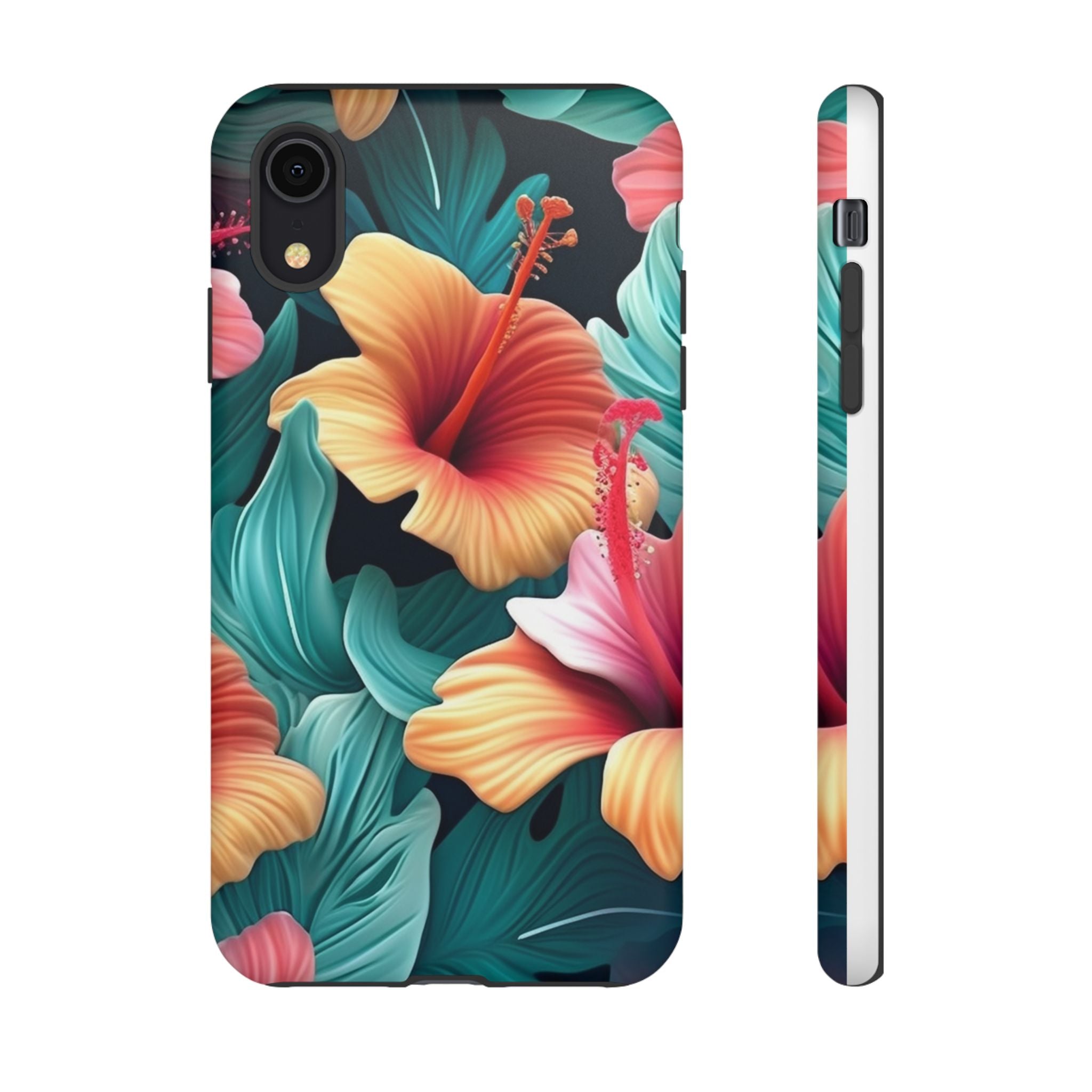 Tropical Hibiscus Hexagon iPhone Case