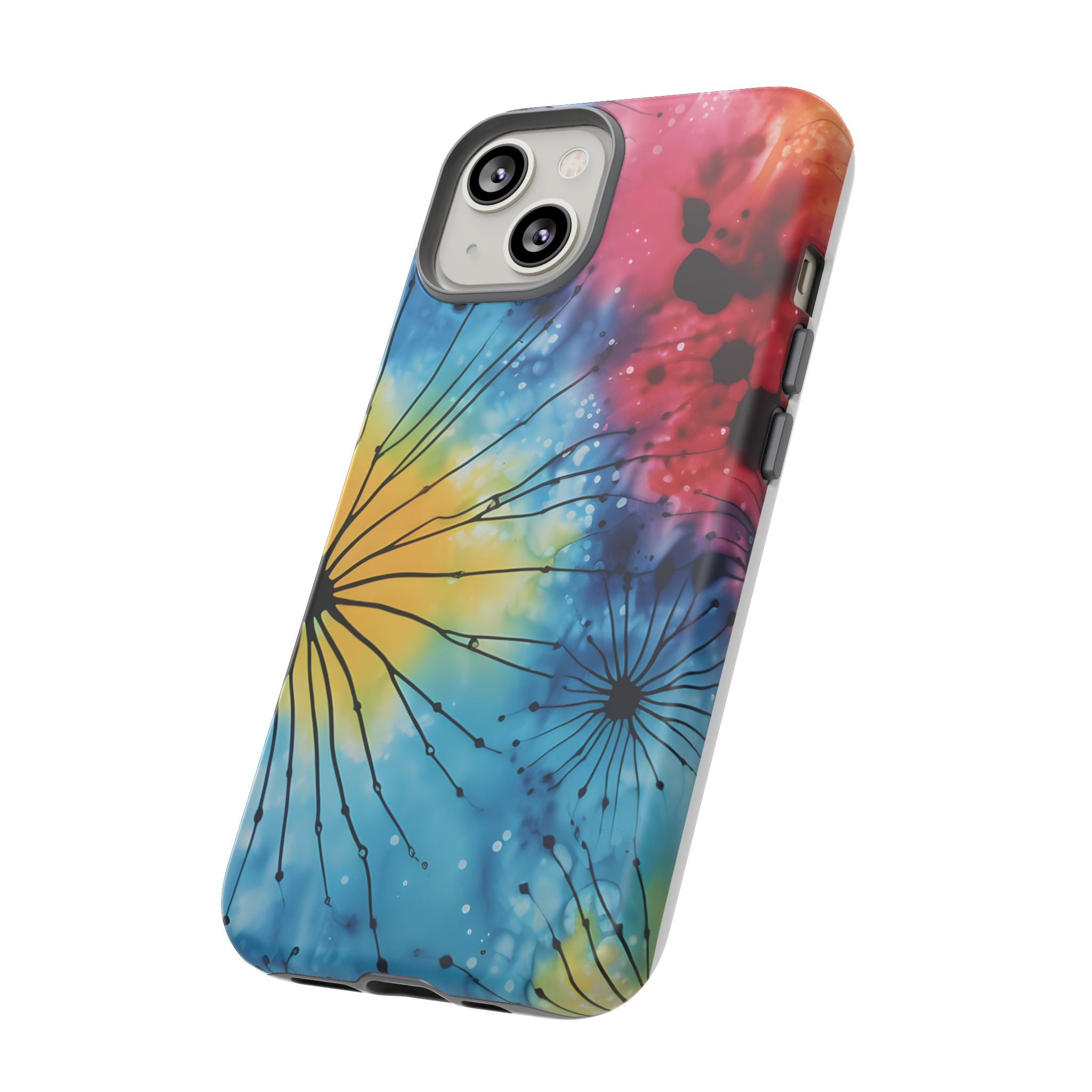 Cosmic Bloom Hexagon Stone iPhone Case