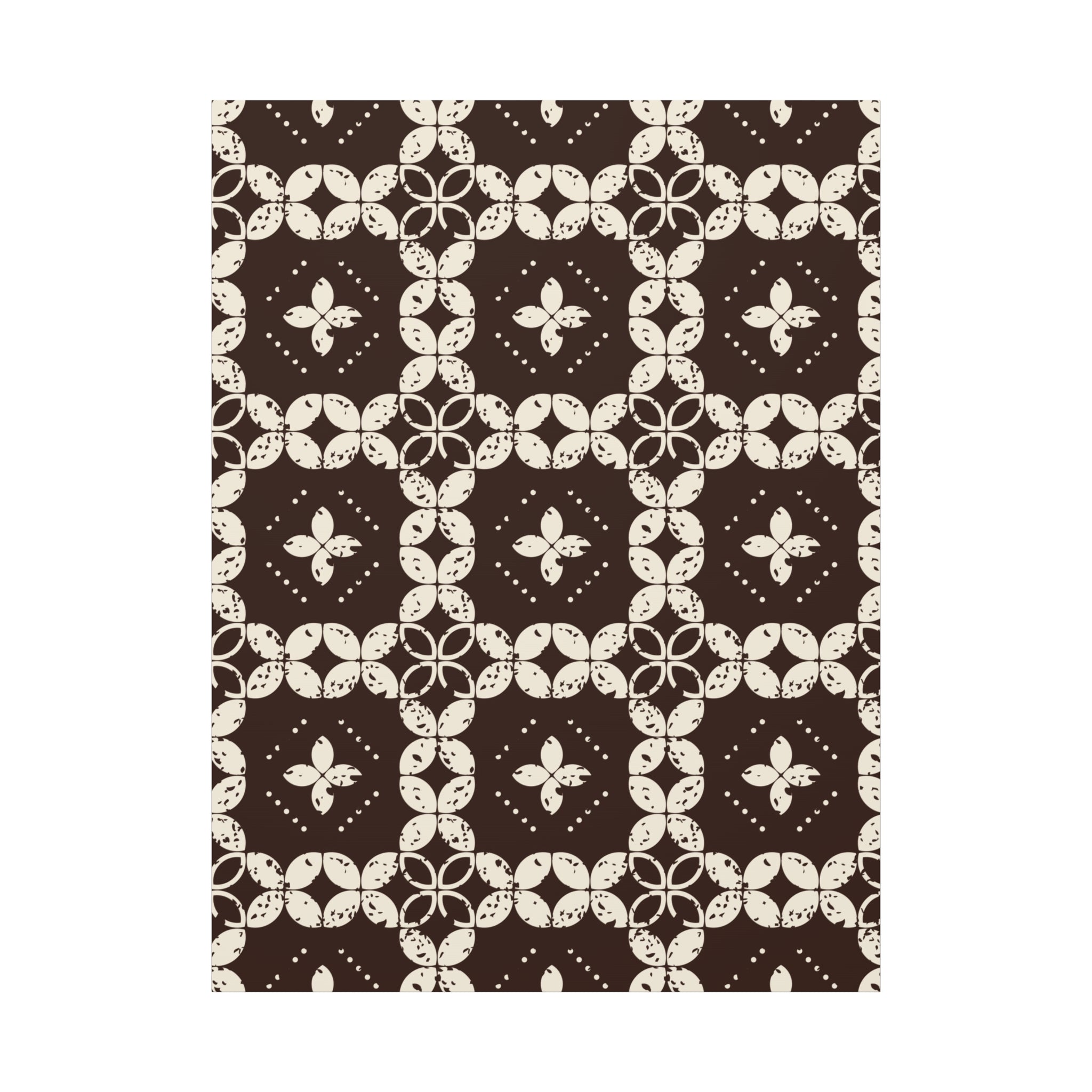 Rustic Floral Geometric Canvas Art