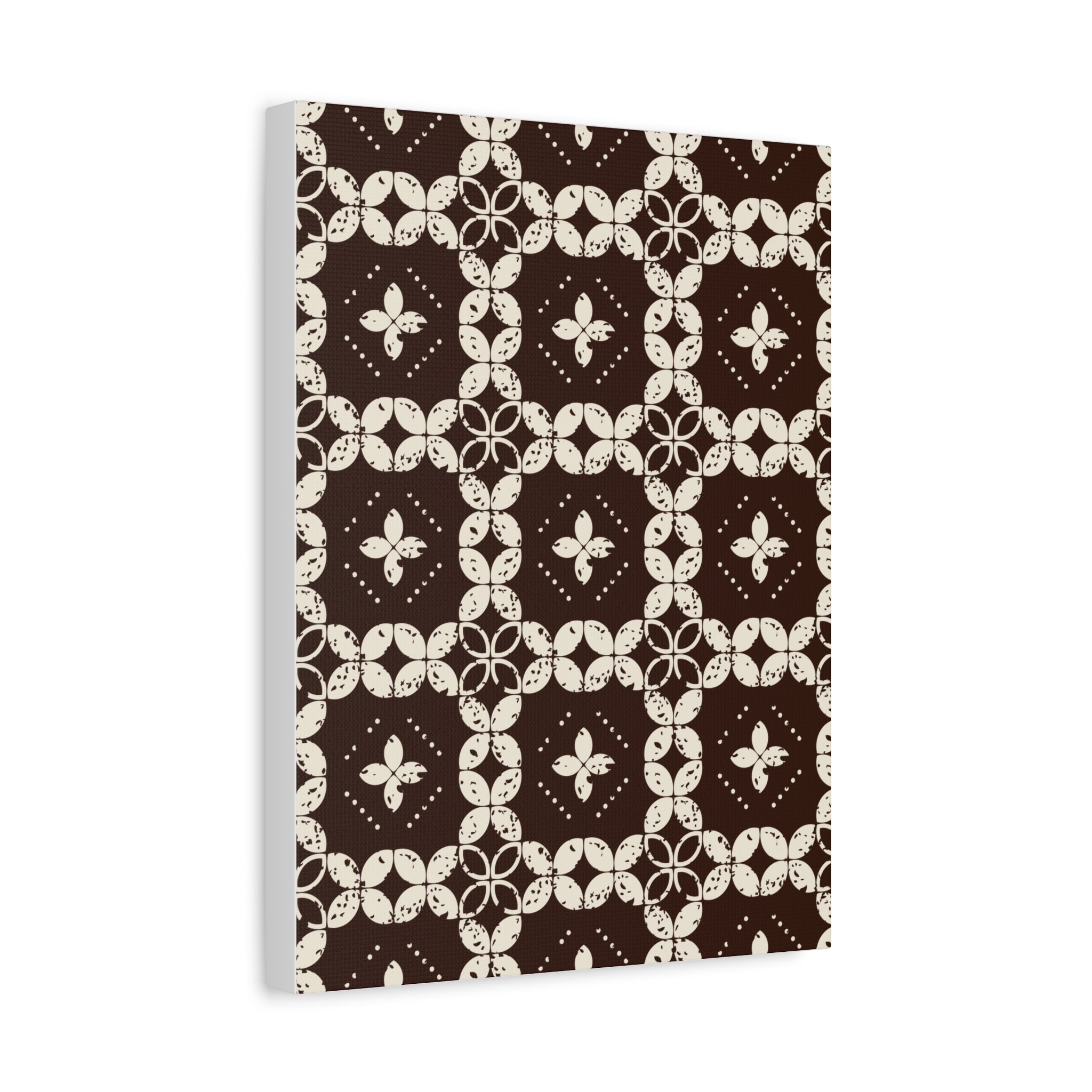 Rustic Floral Geometric Canvas Art