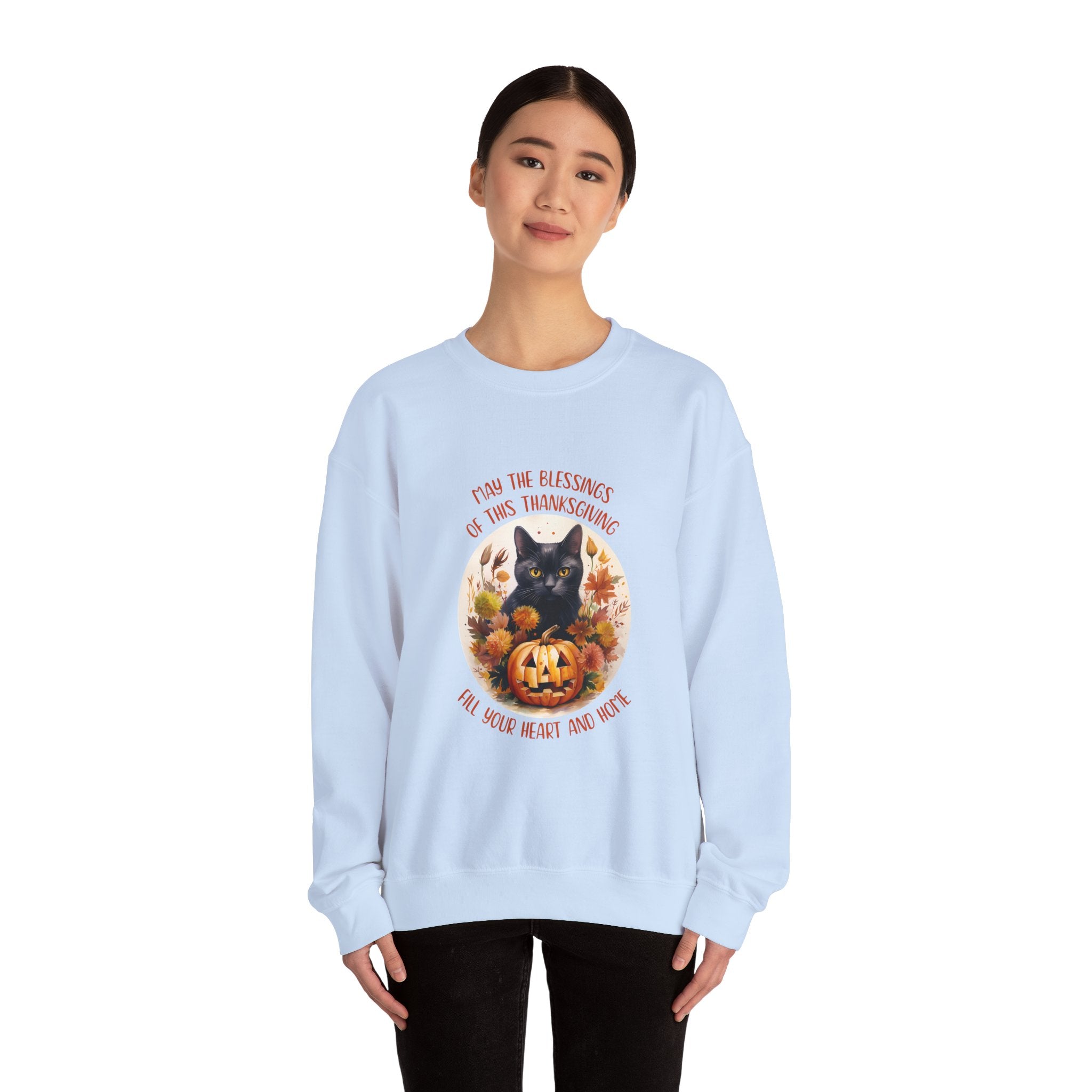 Spooky Thanksgiving Cat Sweatshirt