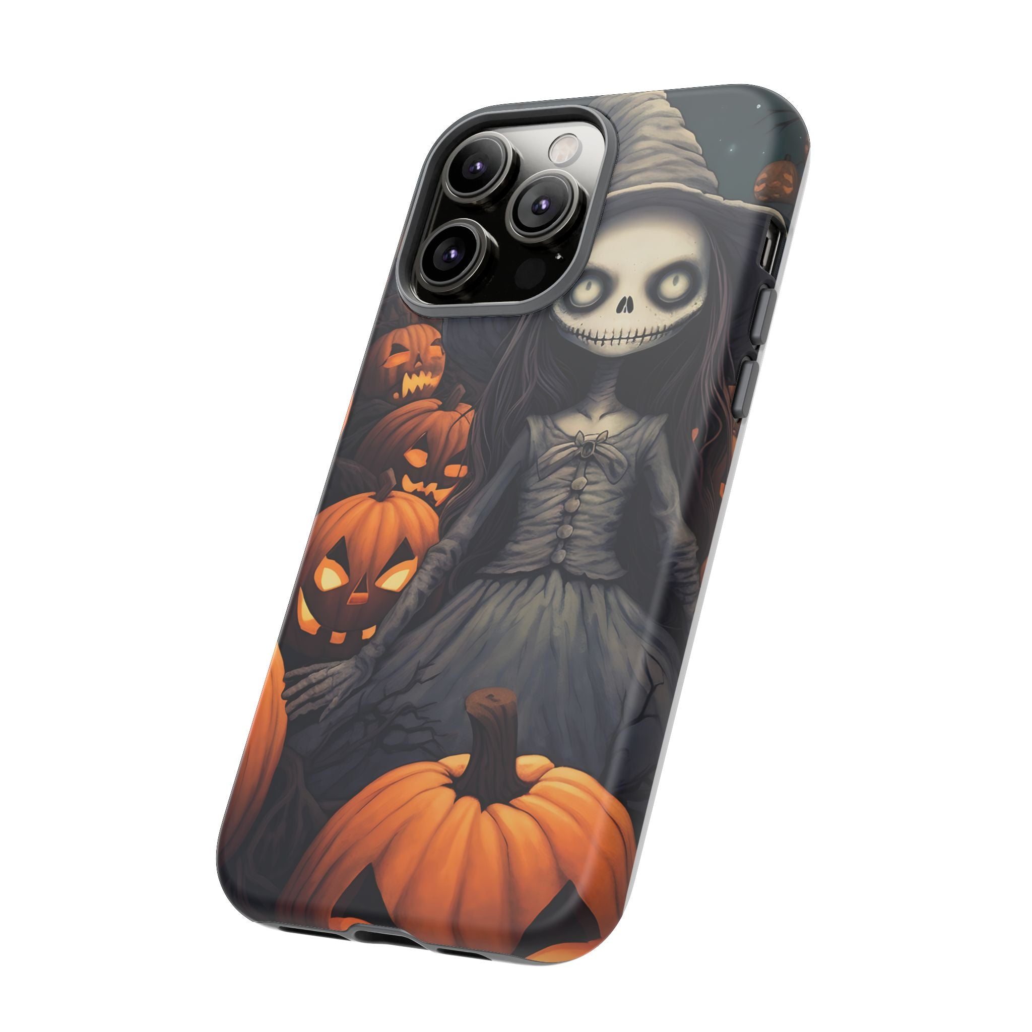 Spooky Witch Girl Hexagon Stone iPhone Case