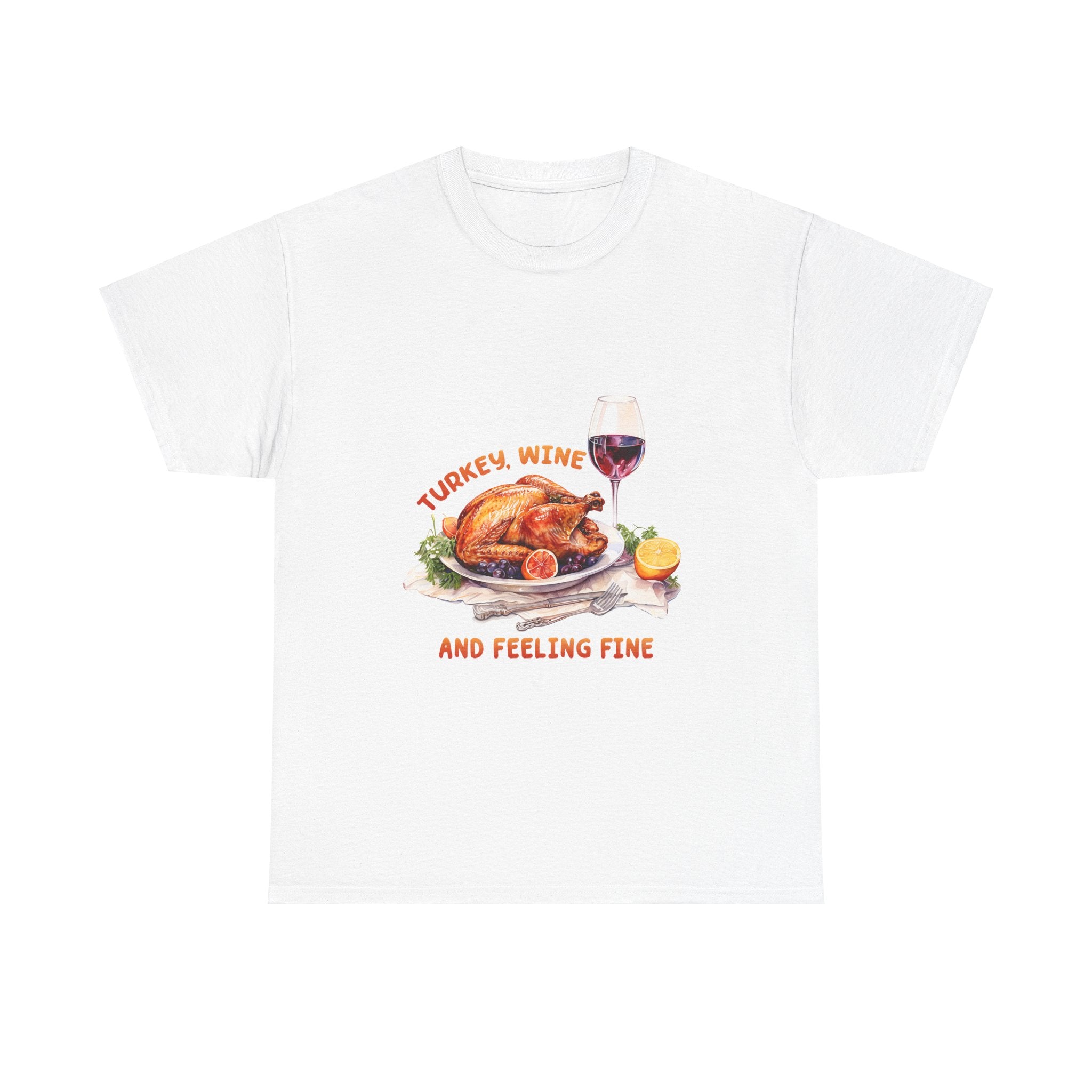 Thanksgiving Turkey & Wine T-Shirt