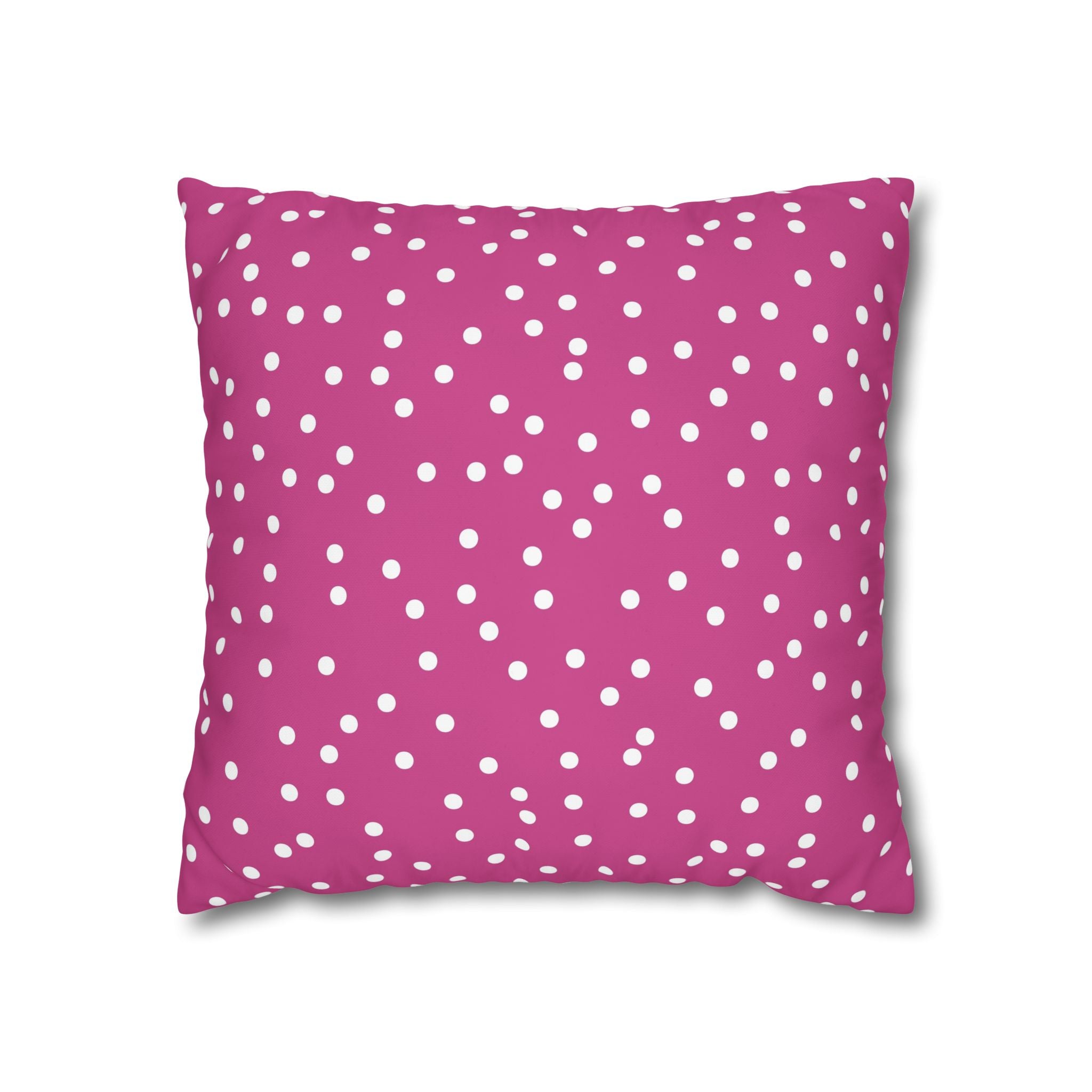 Magenta Polka Dot Pillowcase